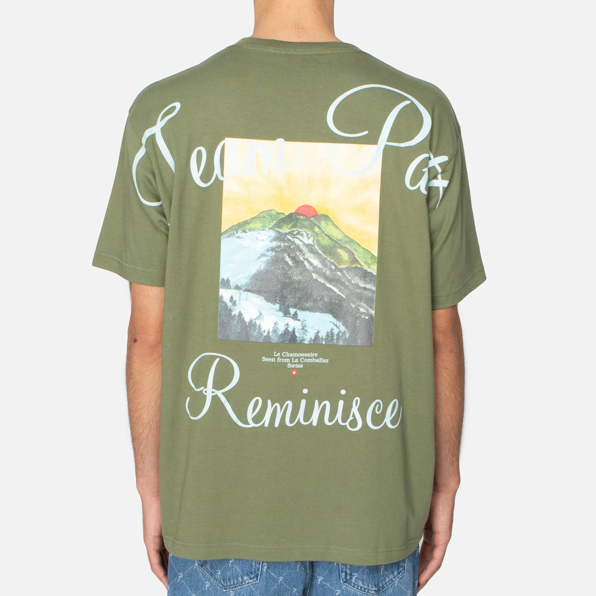 Patta Mens Reminisce T-Shirt 'Olivine' - Image 2