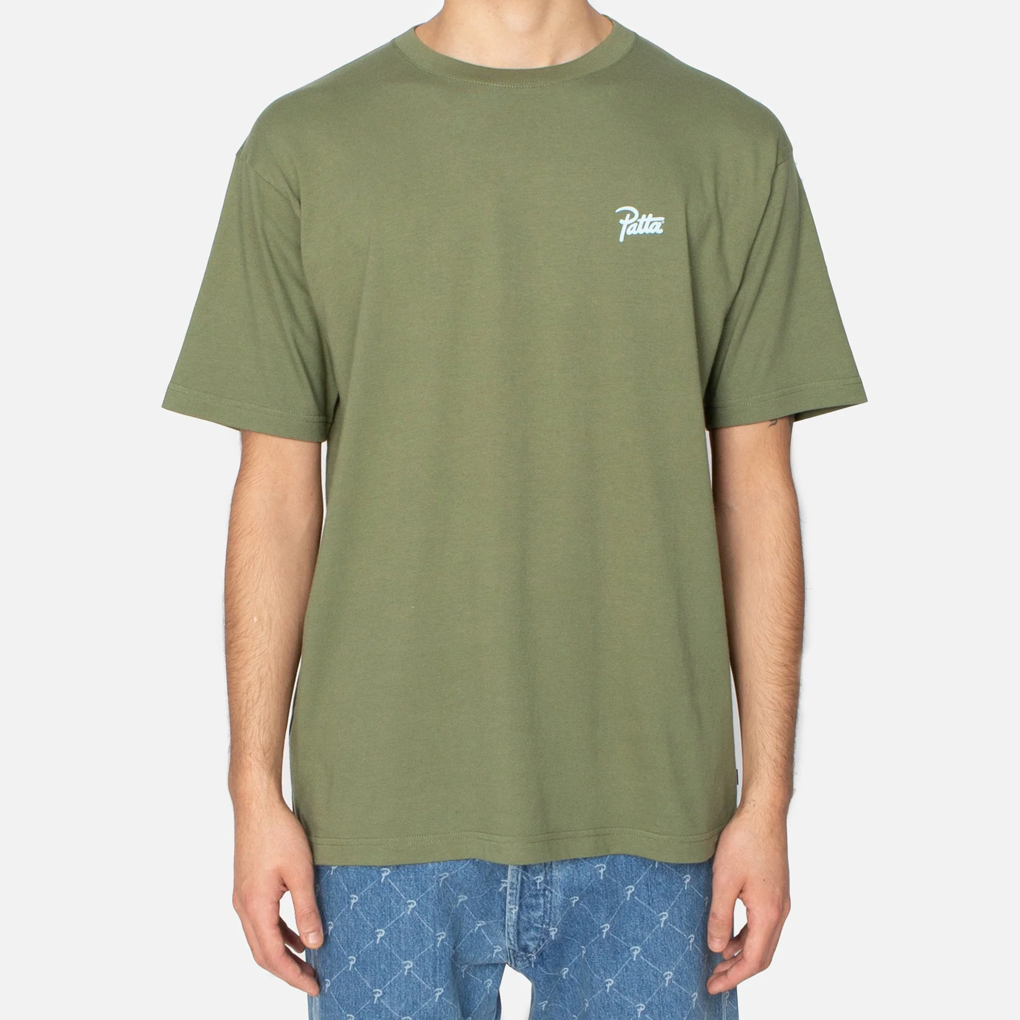 Patta Mens Reminisce T-Shirt 'Olivine' - Image 3