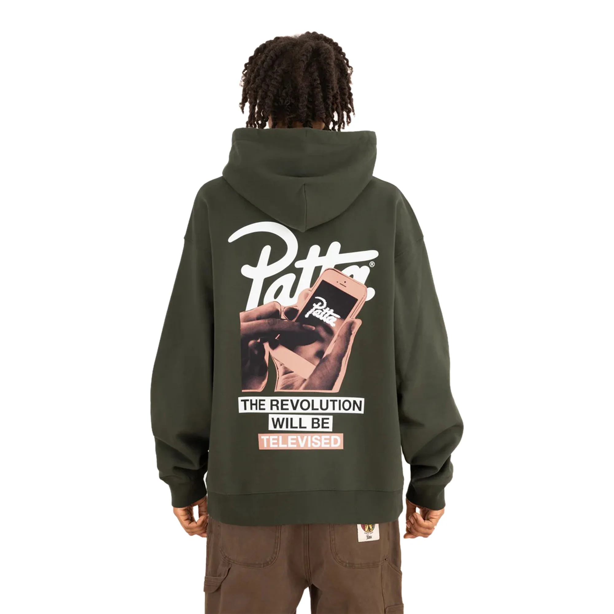 Patta Mens Revolution Boxy Hooded Sweater - Image 4