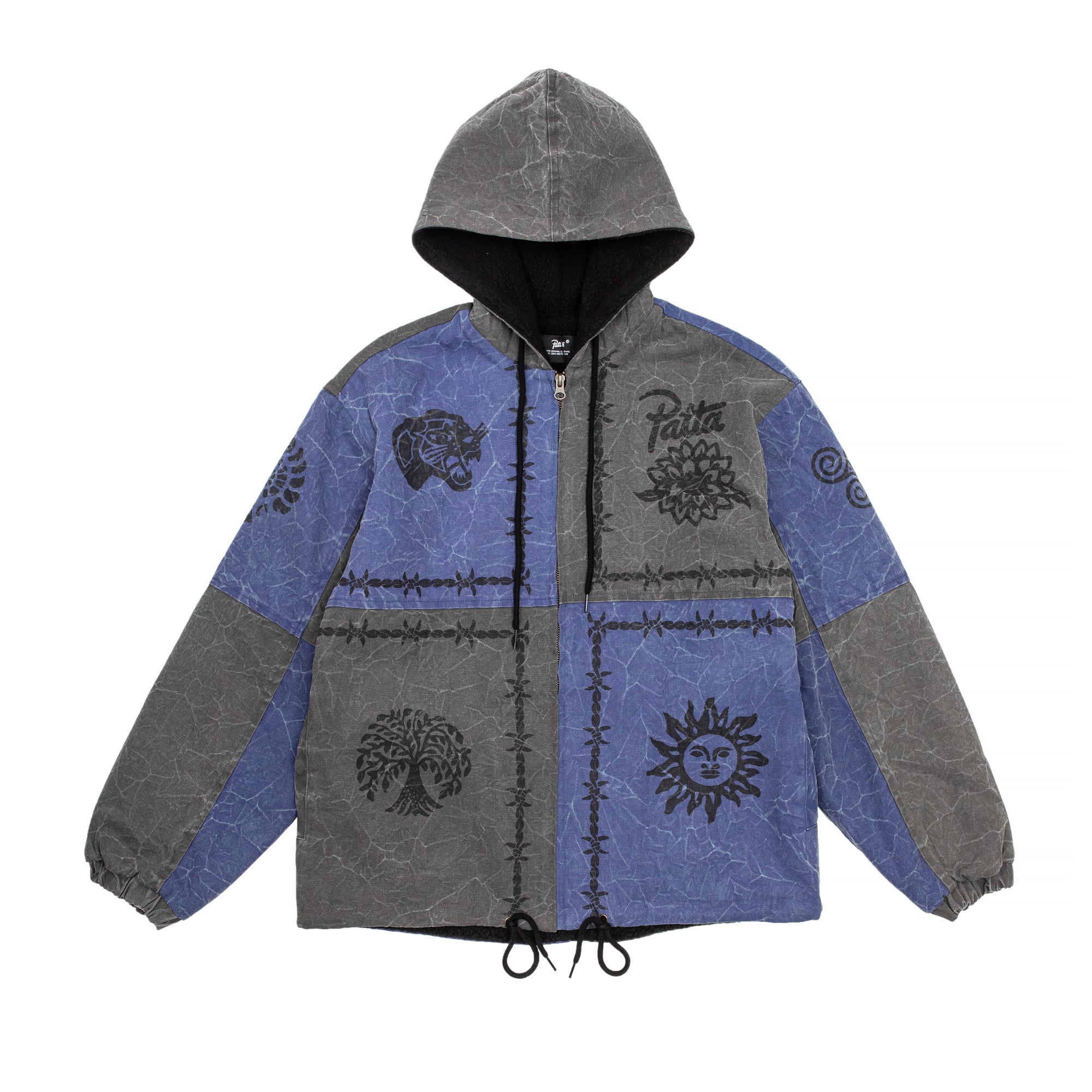 Patta Mens Symbols Zip Hooded Jacket