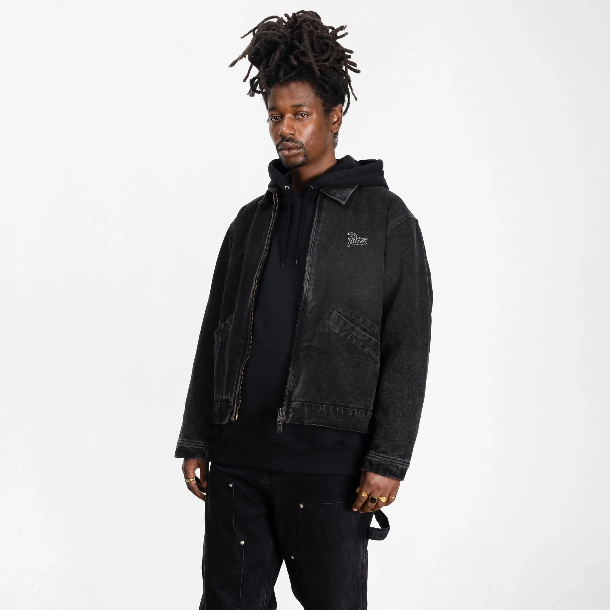 Patta Mens Washed Canvas Jacket - Image 3