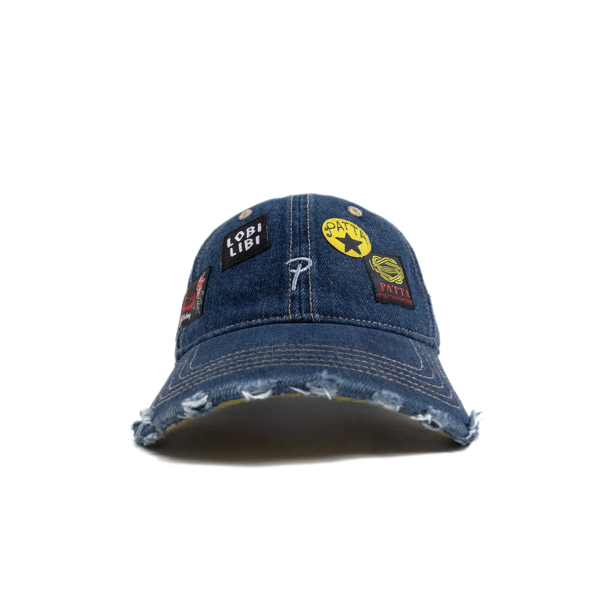Patta Mens Whole Lotta Labels Denim Cap