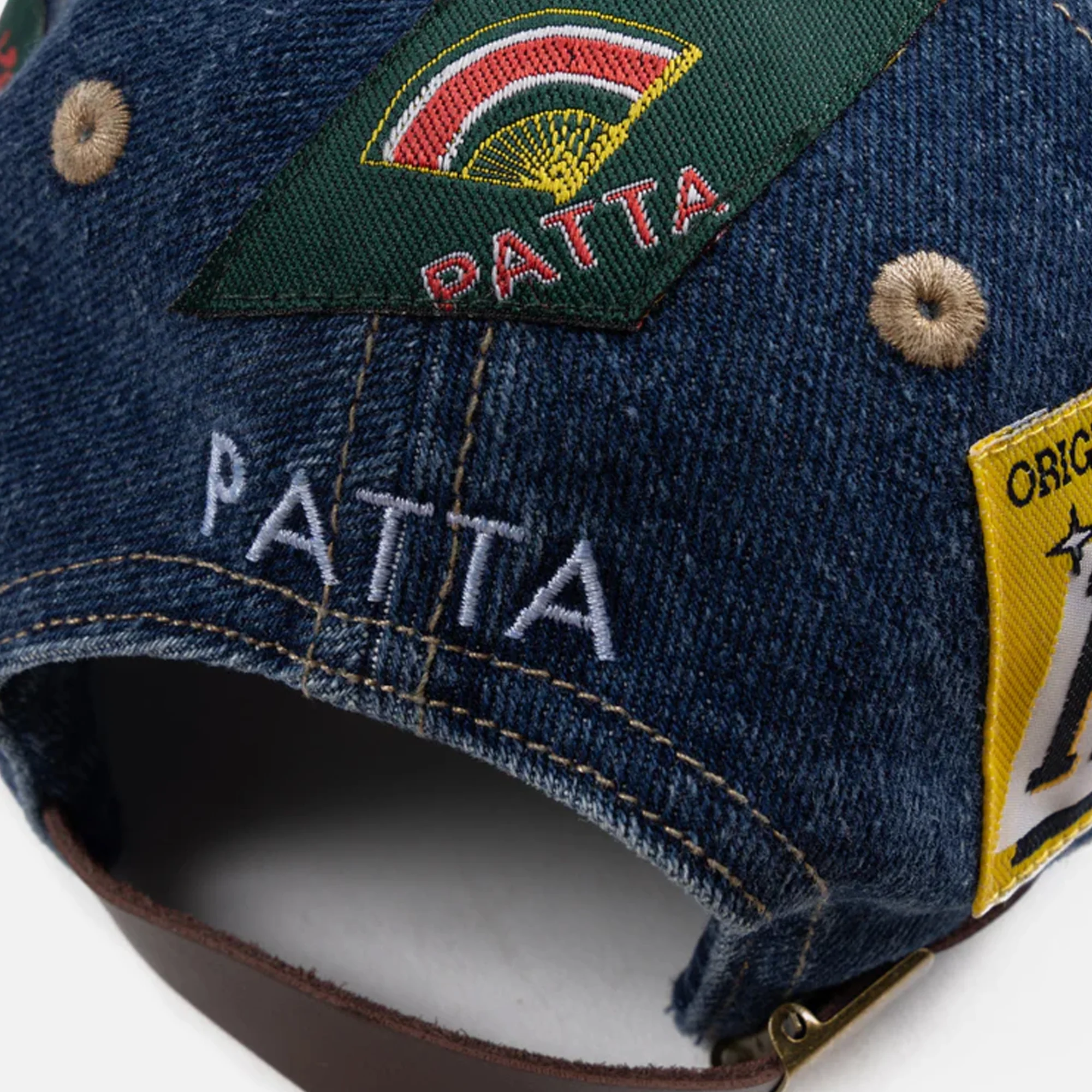 Patta Mens Whole Lotta Labels Denim Cap - Image 4
