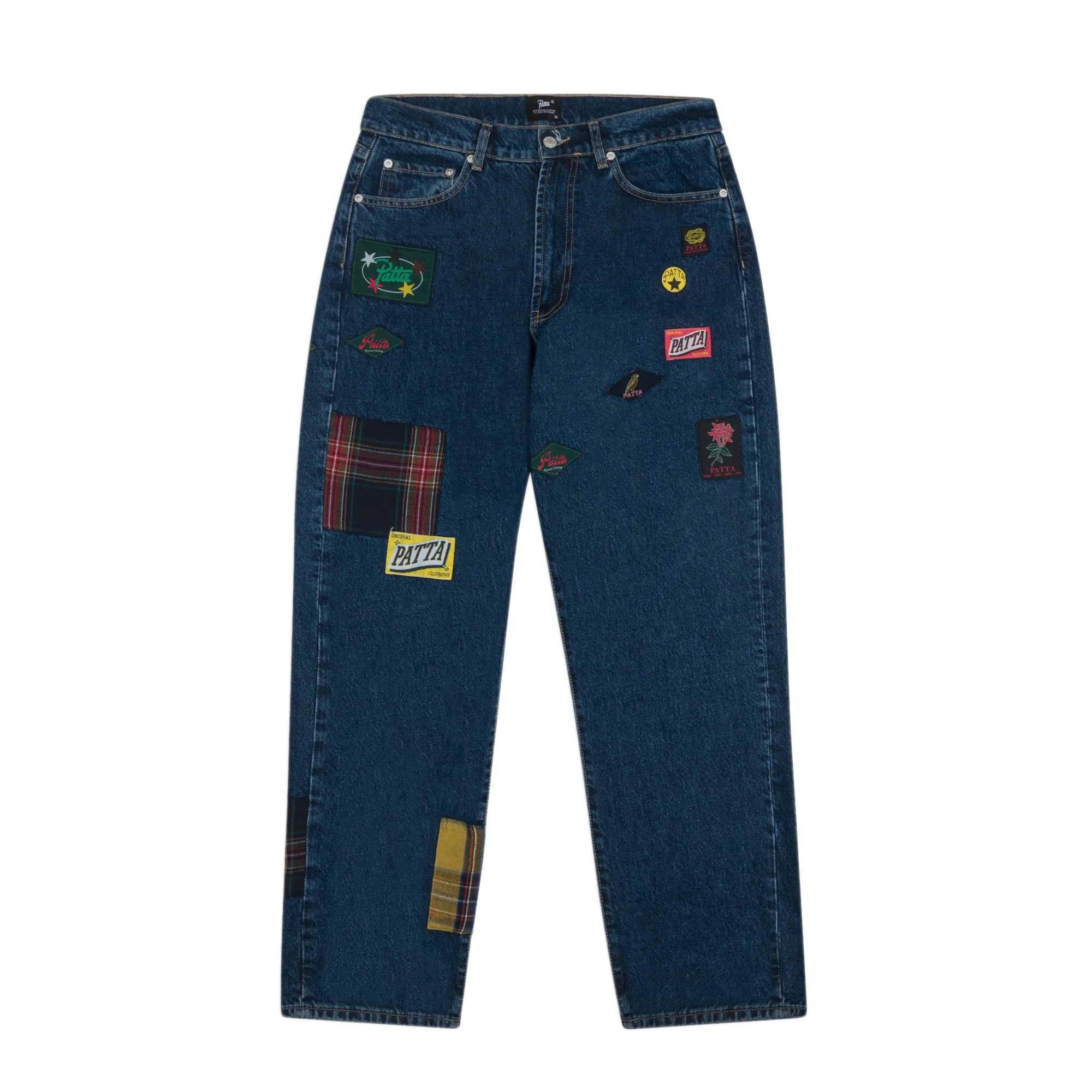 Patta Mens Whole Lotta Labels Denim Pants
