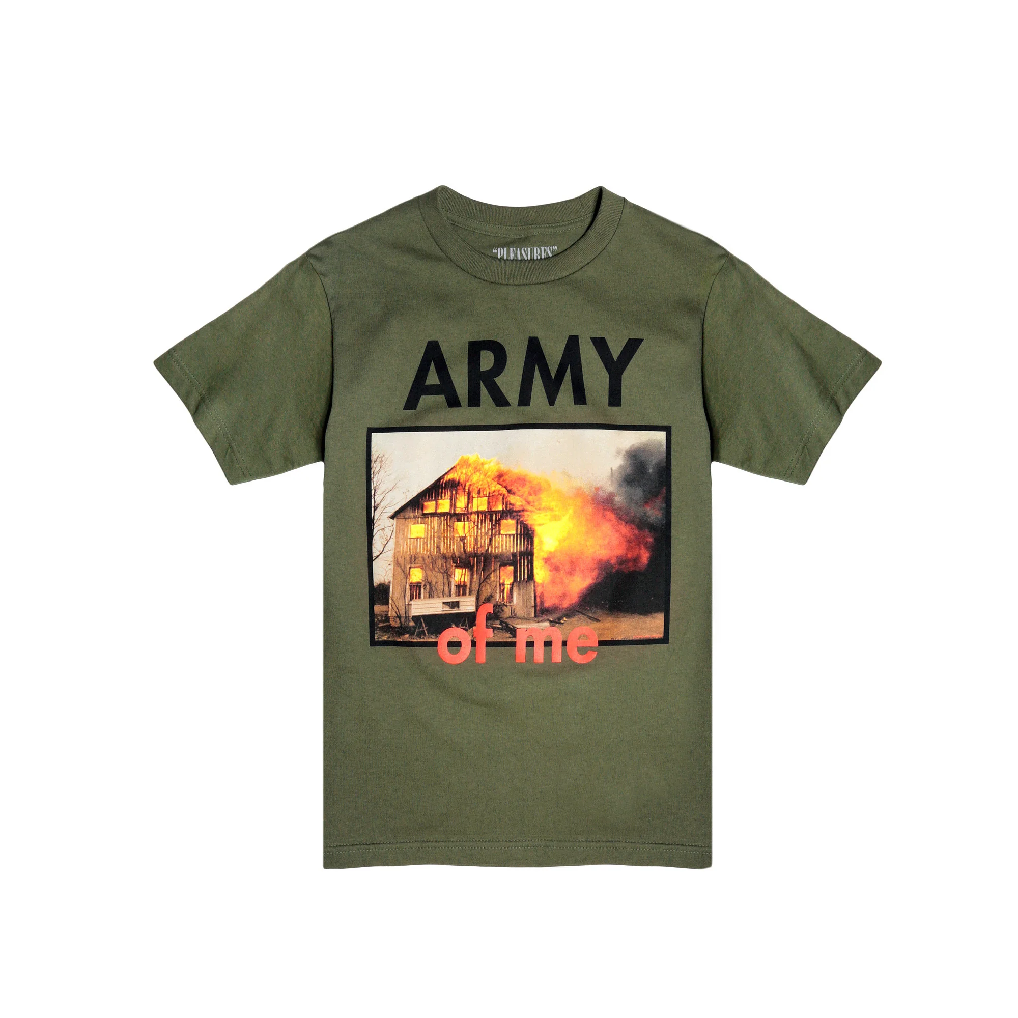 Pleasures Army Tee- Olive