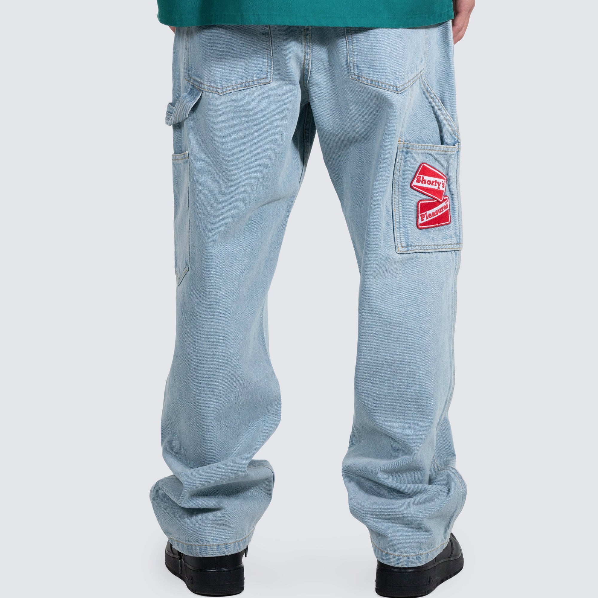 Pleasures x Shorty's Mens Box Logo Carpenter Jeans - Image 2
