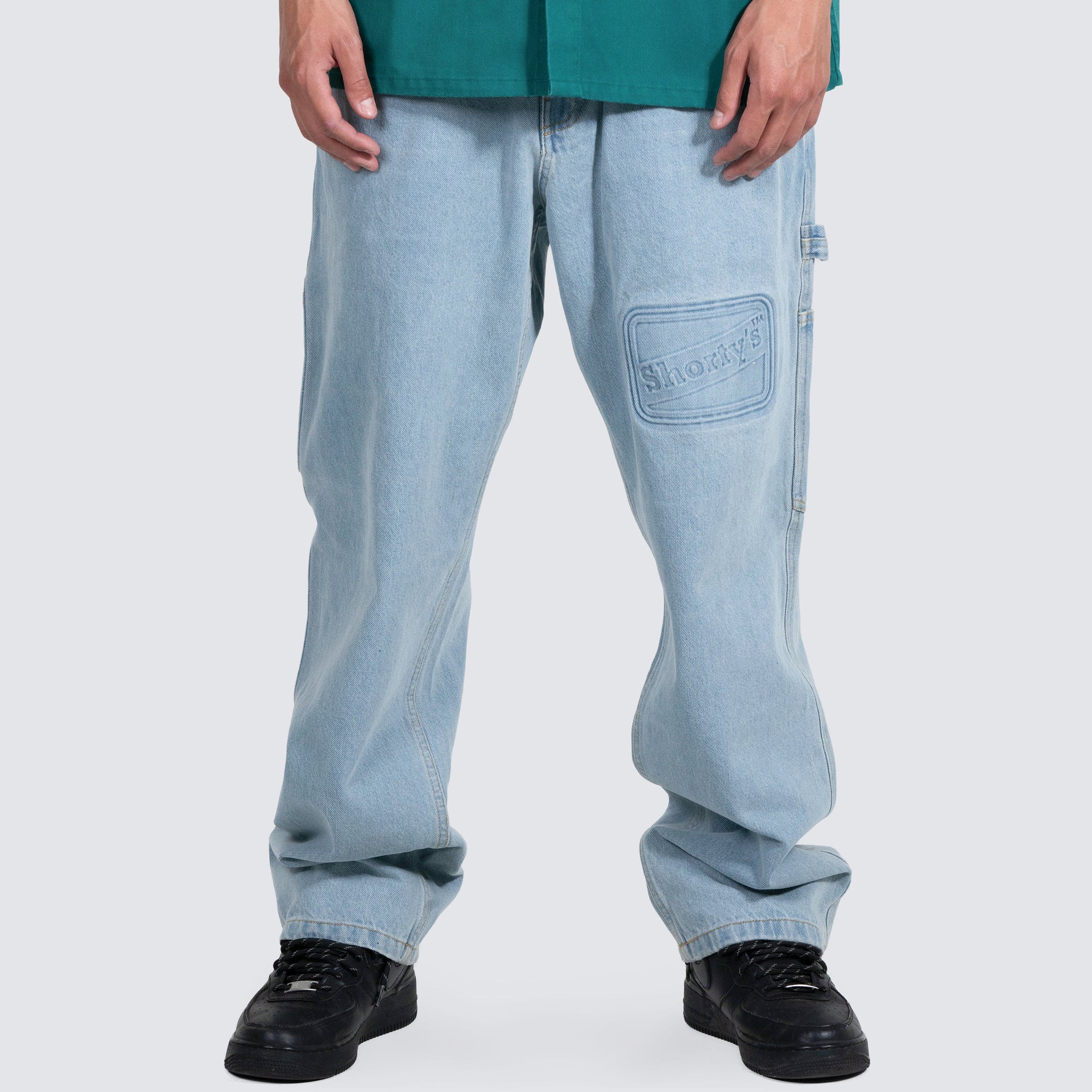 Pleasures x Shorty's Mens Box Logo Carpenter Jeans - Image 3