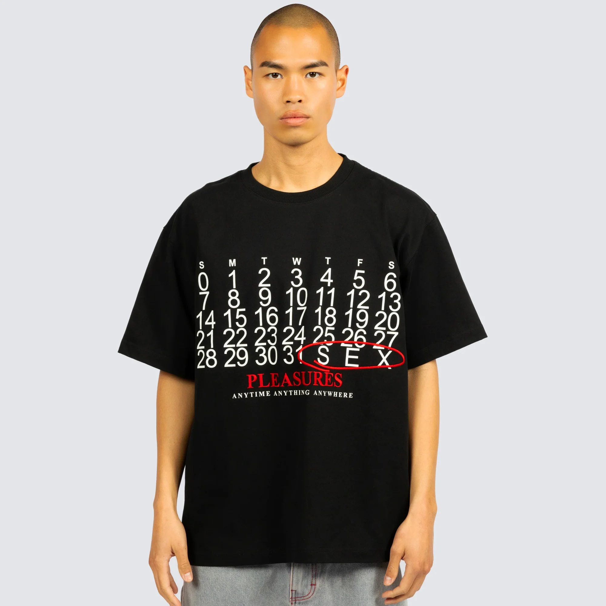 Pleasures Mens Calendar Heavyweight SS Tee - Image 2