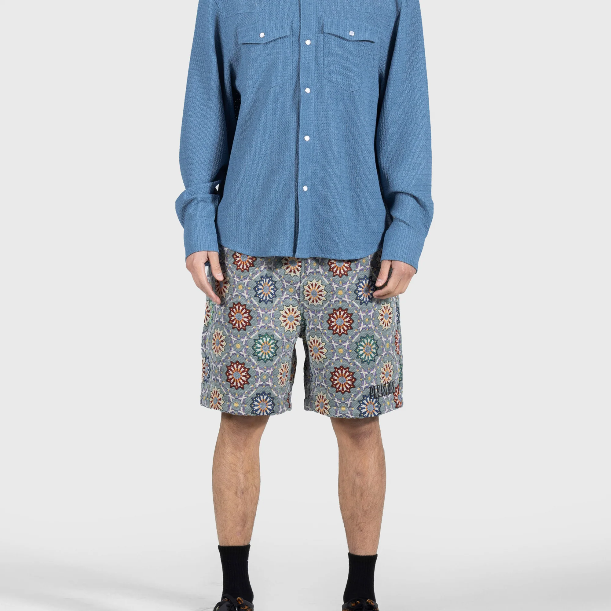 Pleasures Mens Coffer Shorts - Image 2