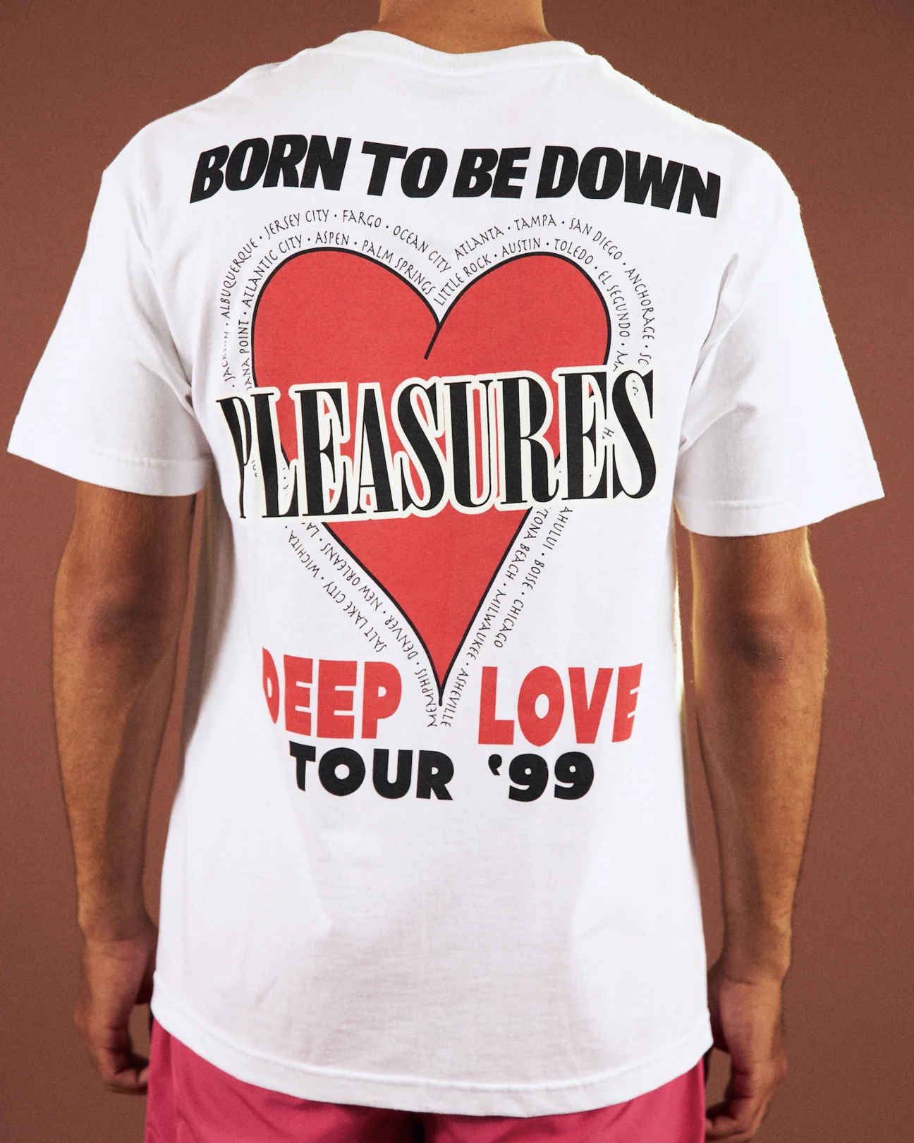Pleasures Men Deep Love White T-Shirt - Image 4