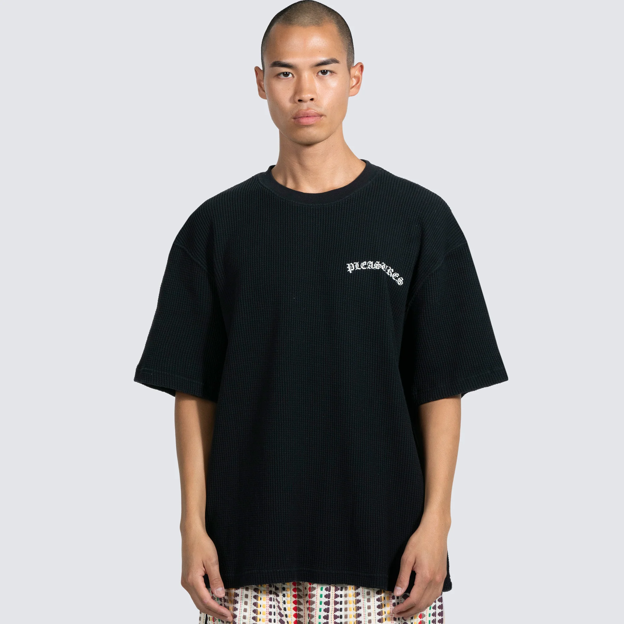 Pleasures Mens Neutral Thermal Tee - Image 3