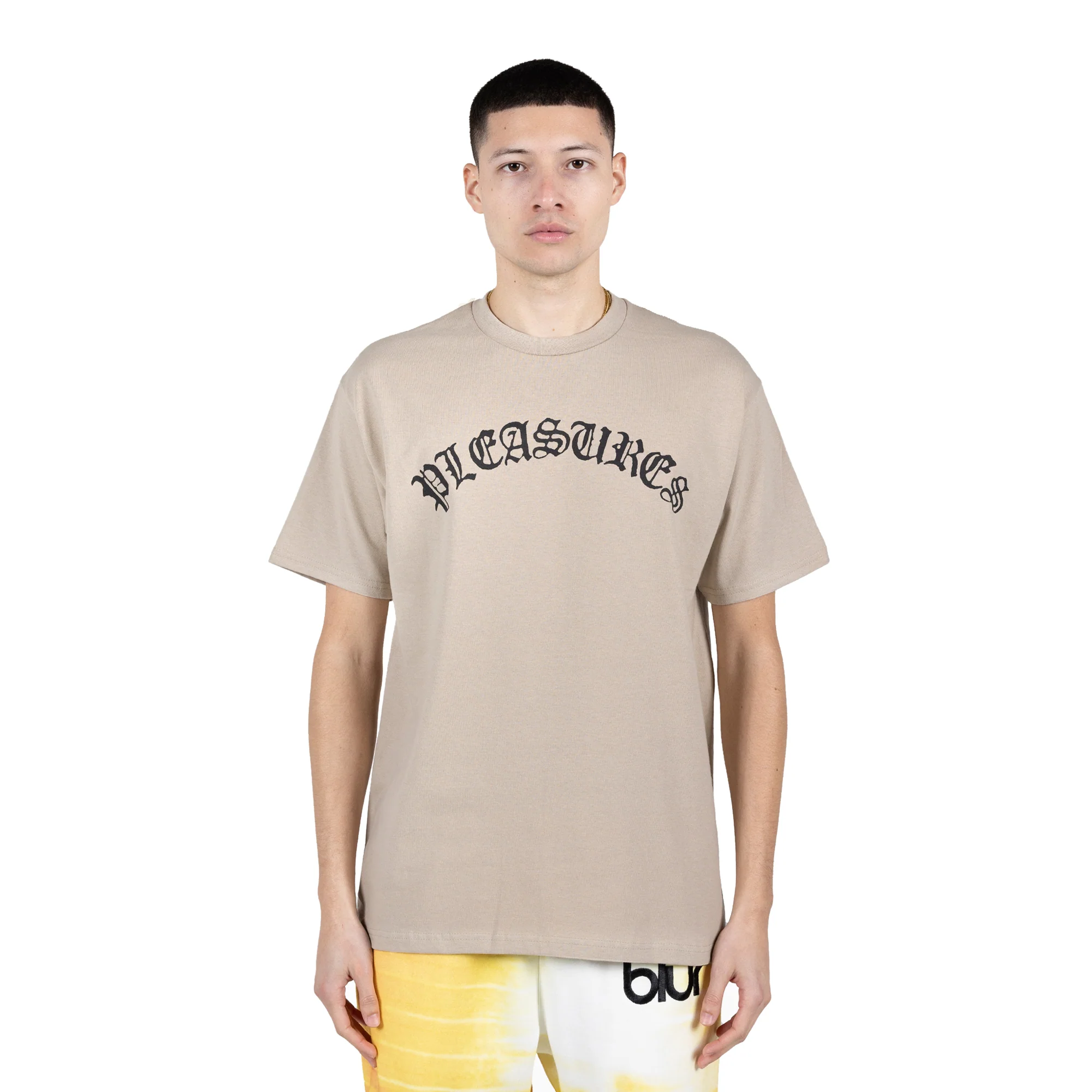 Pleasures Mens Old E Logo SS Tee - Image 2