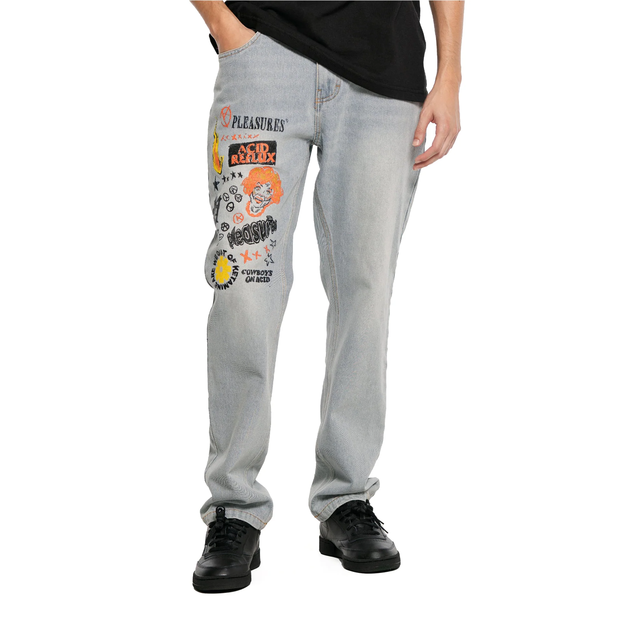 Pleasures Mens Reflux 5 Pocket Denim - Image 2