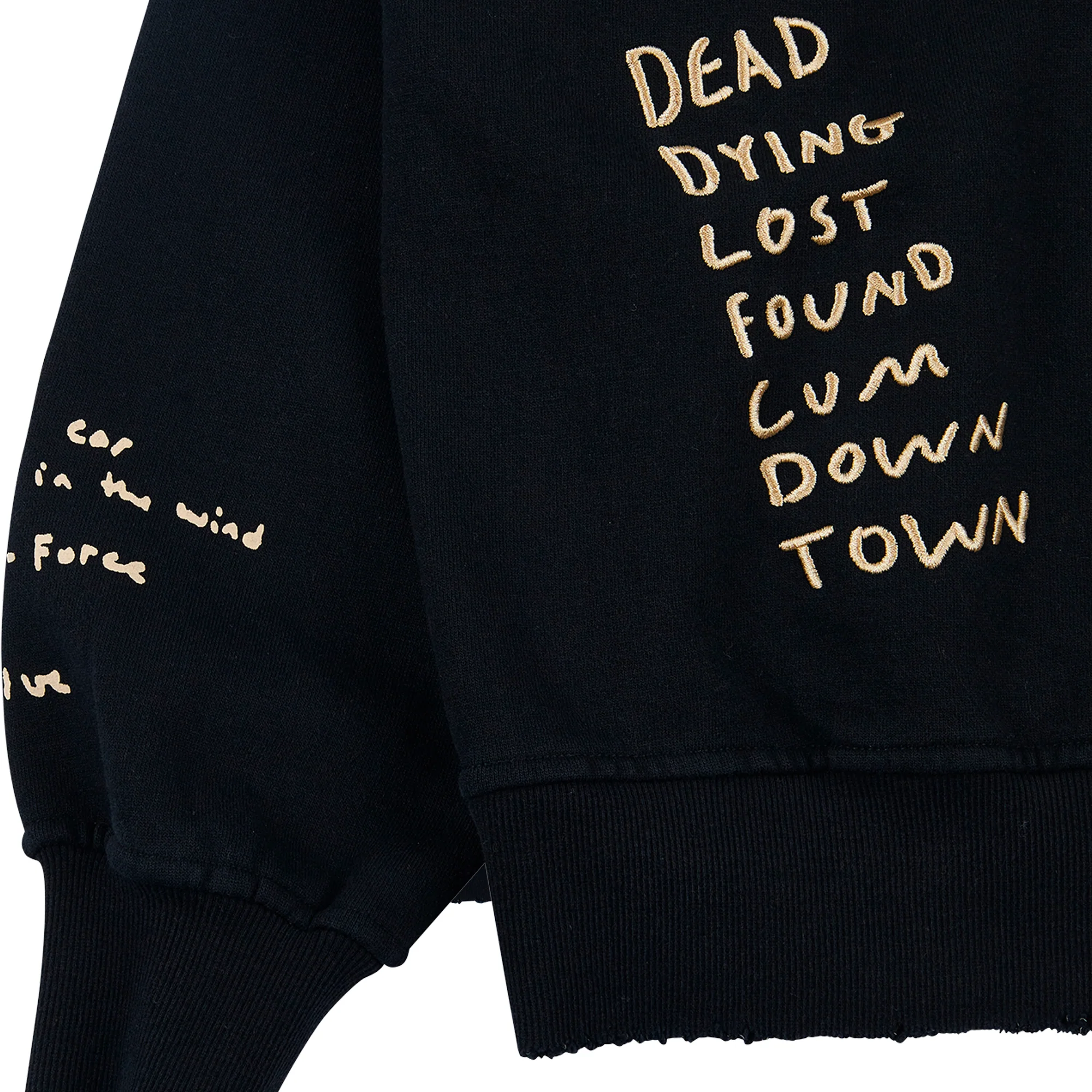 Pleasures Mens Remote Hoodie 'Black' - Image 3
