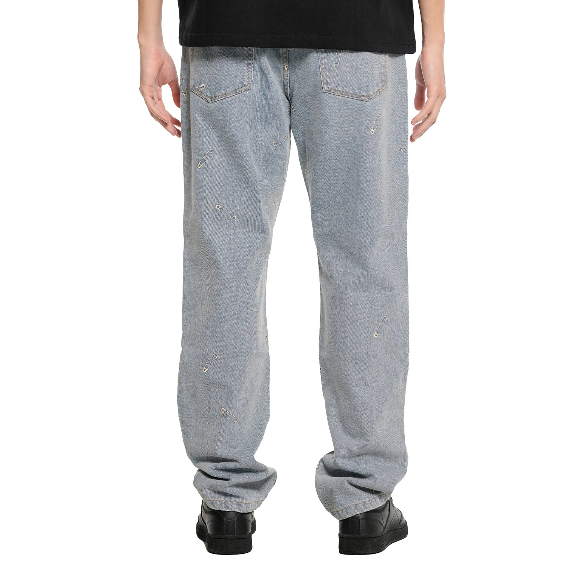 Pleasures Mens Saftey Pin 5 Pocket Jeans - Image 3