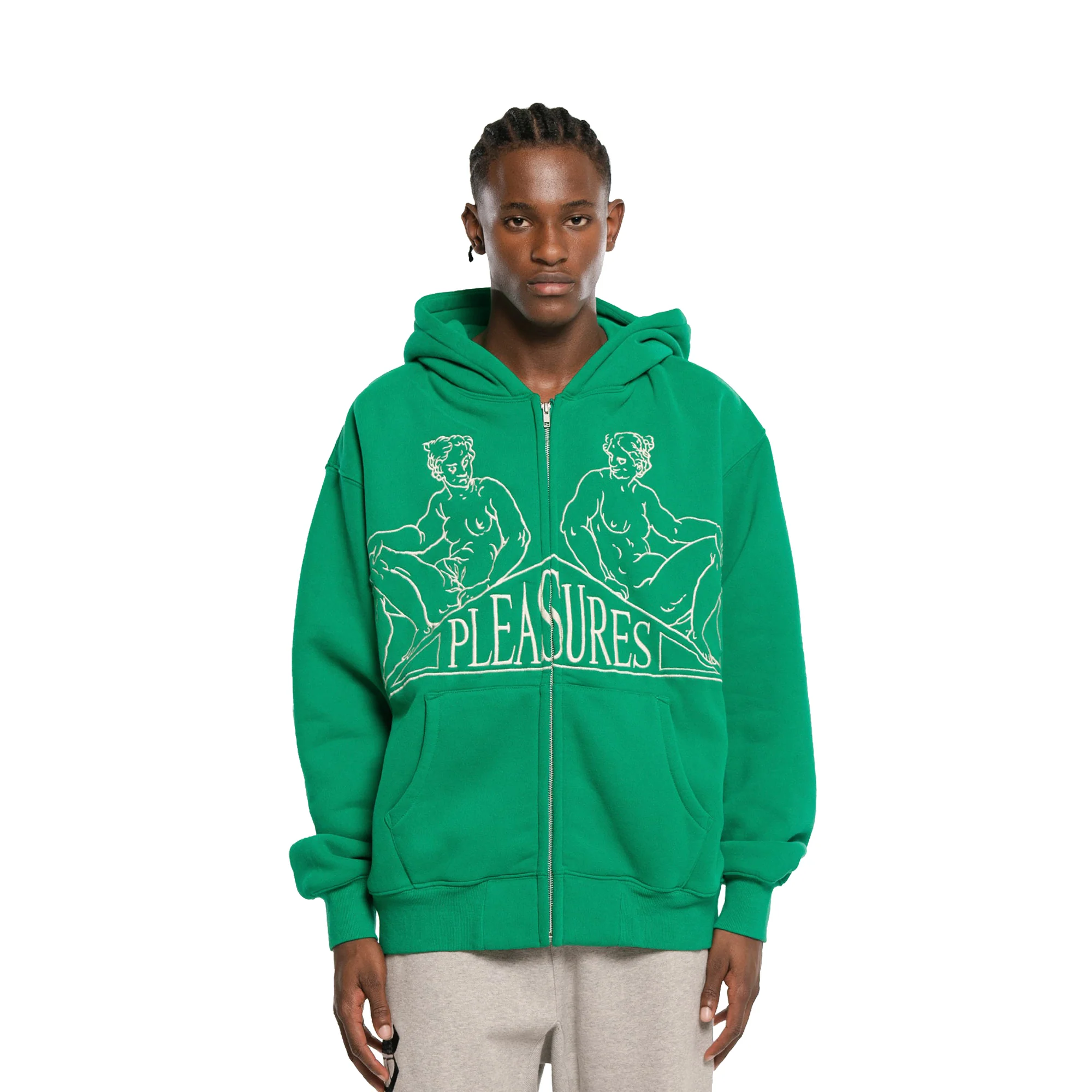 Pleasures Mens Squeeze Zip Up Hoodie - Image 2
