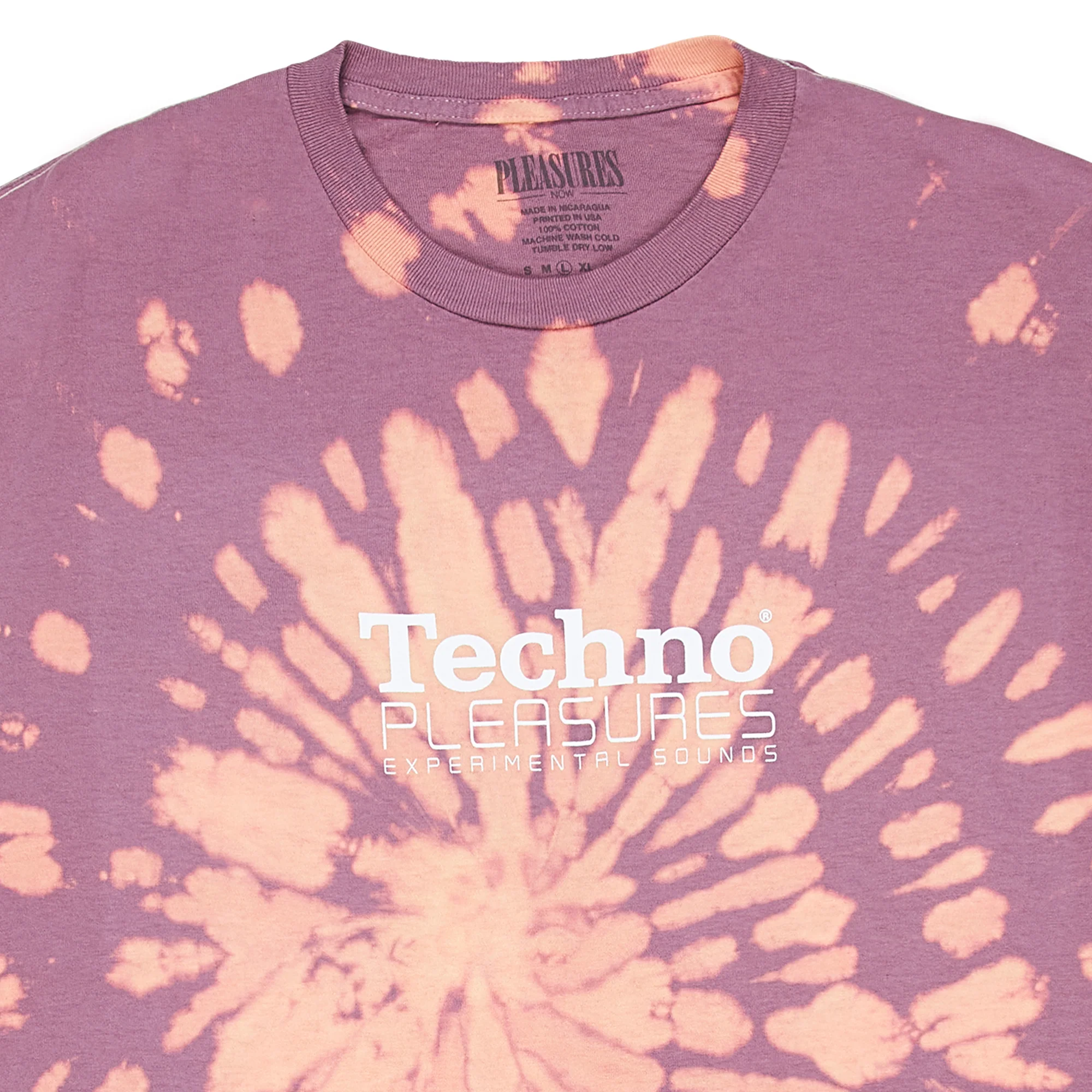 Pleasures Mens Techno T-Shirt 'Orange Dye' - Image 2