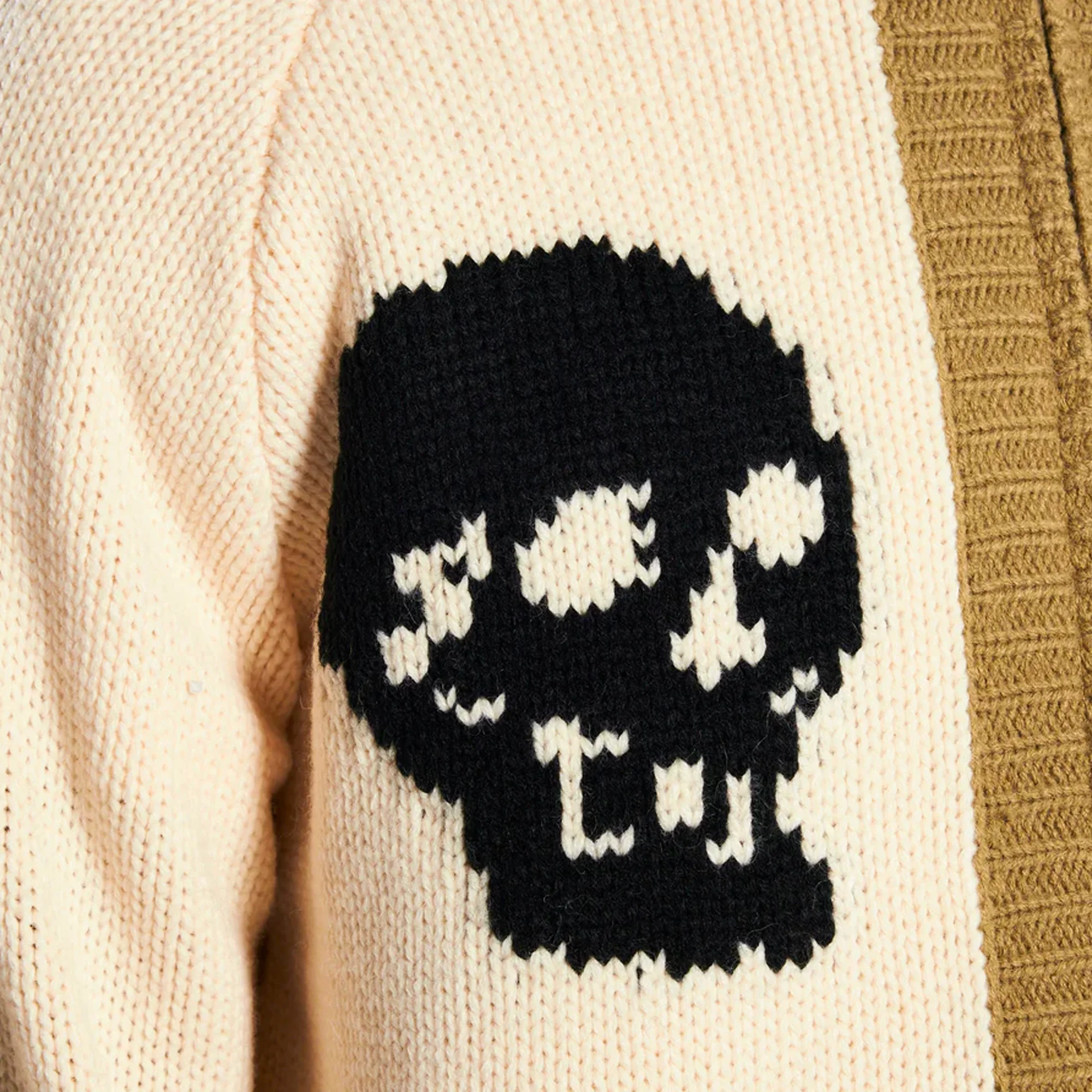 Pleasures Mens Wisdom Zip Cardigan - Image 4