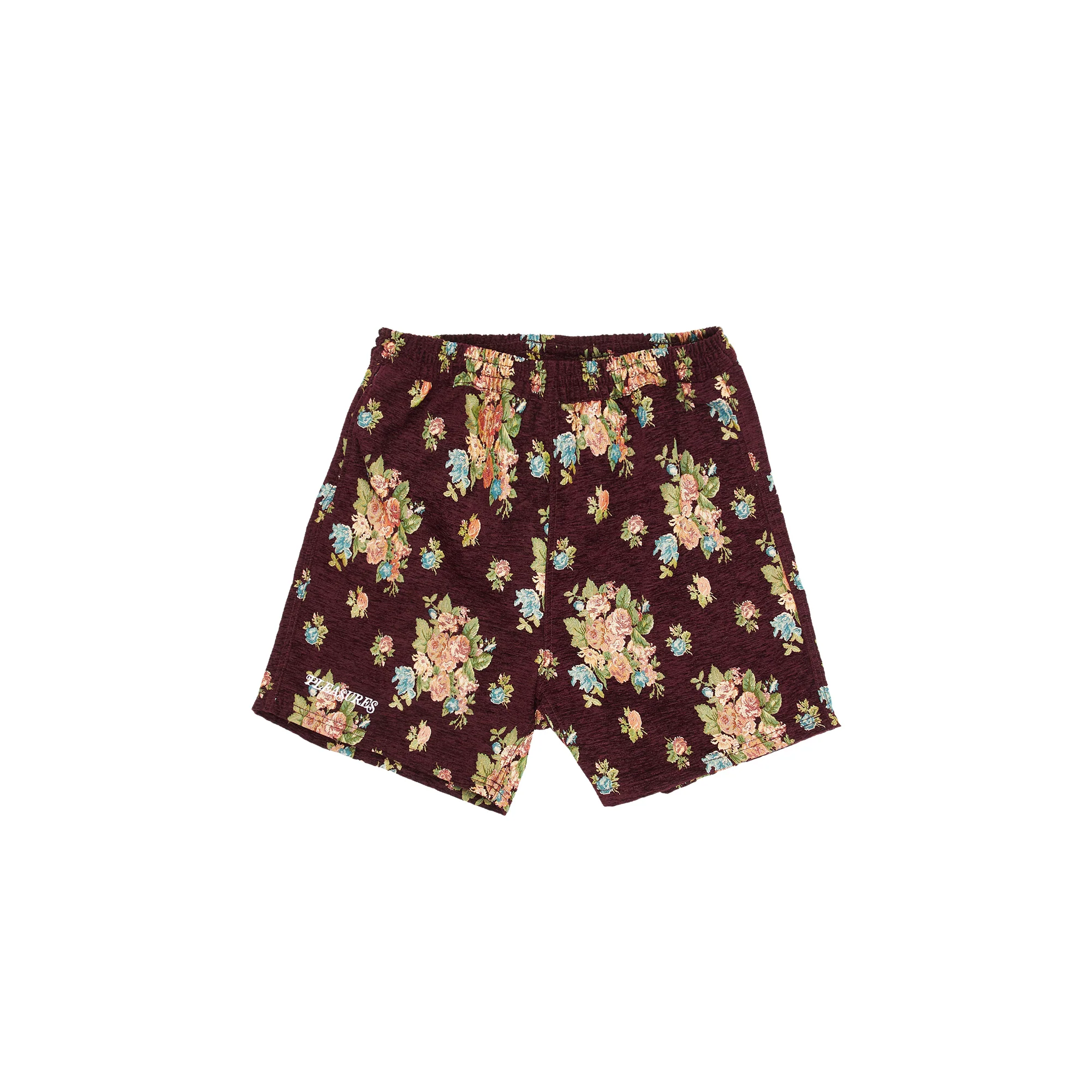 Pleasures Dejavu Floral Woven Shorts 'Maroon'