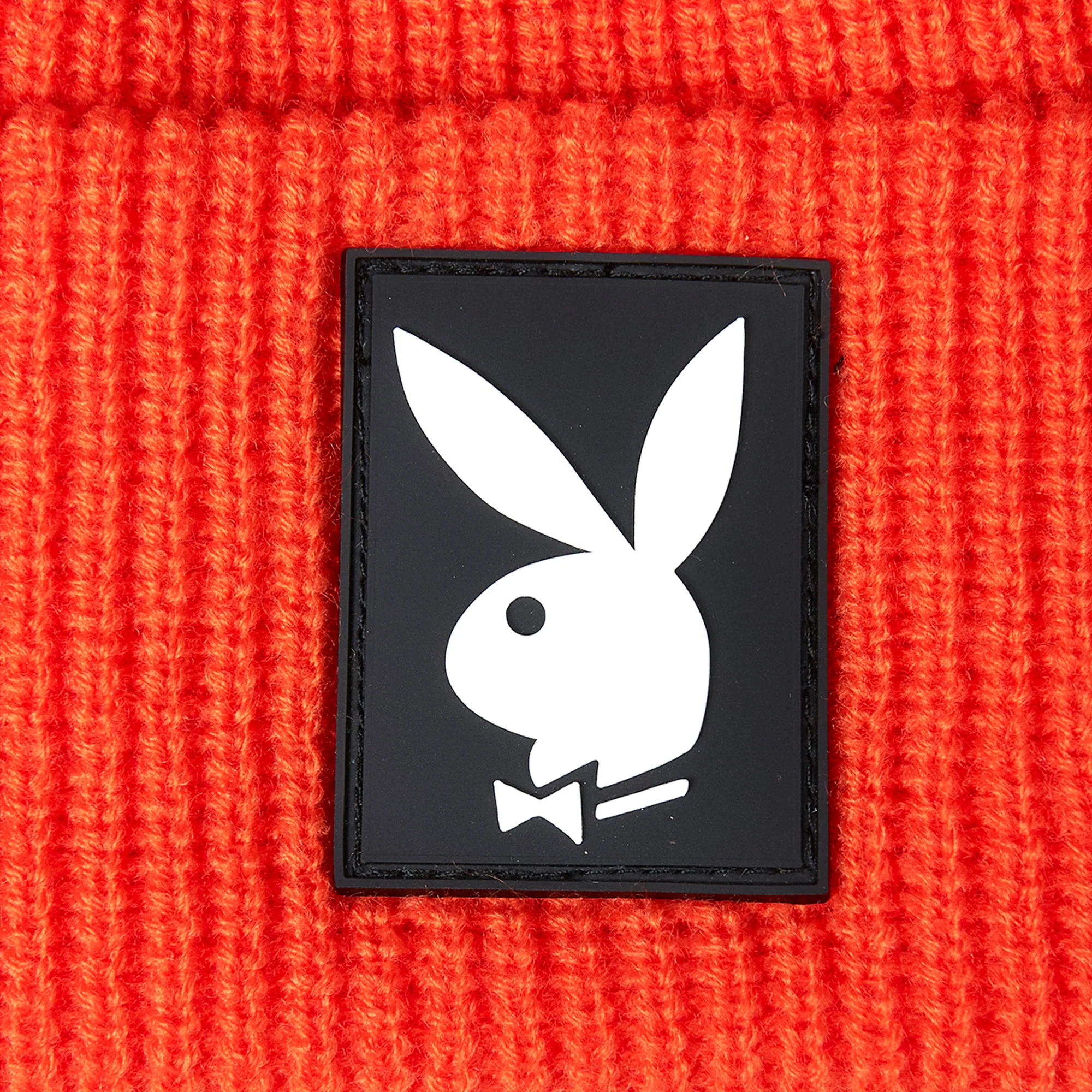 Pleasures x Playboy Mens Bunny Beanie 'Orange' - Image 3