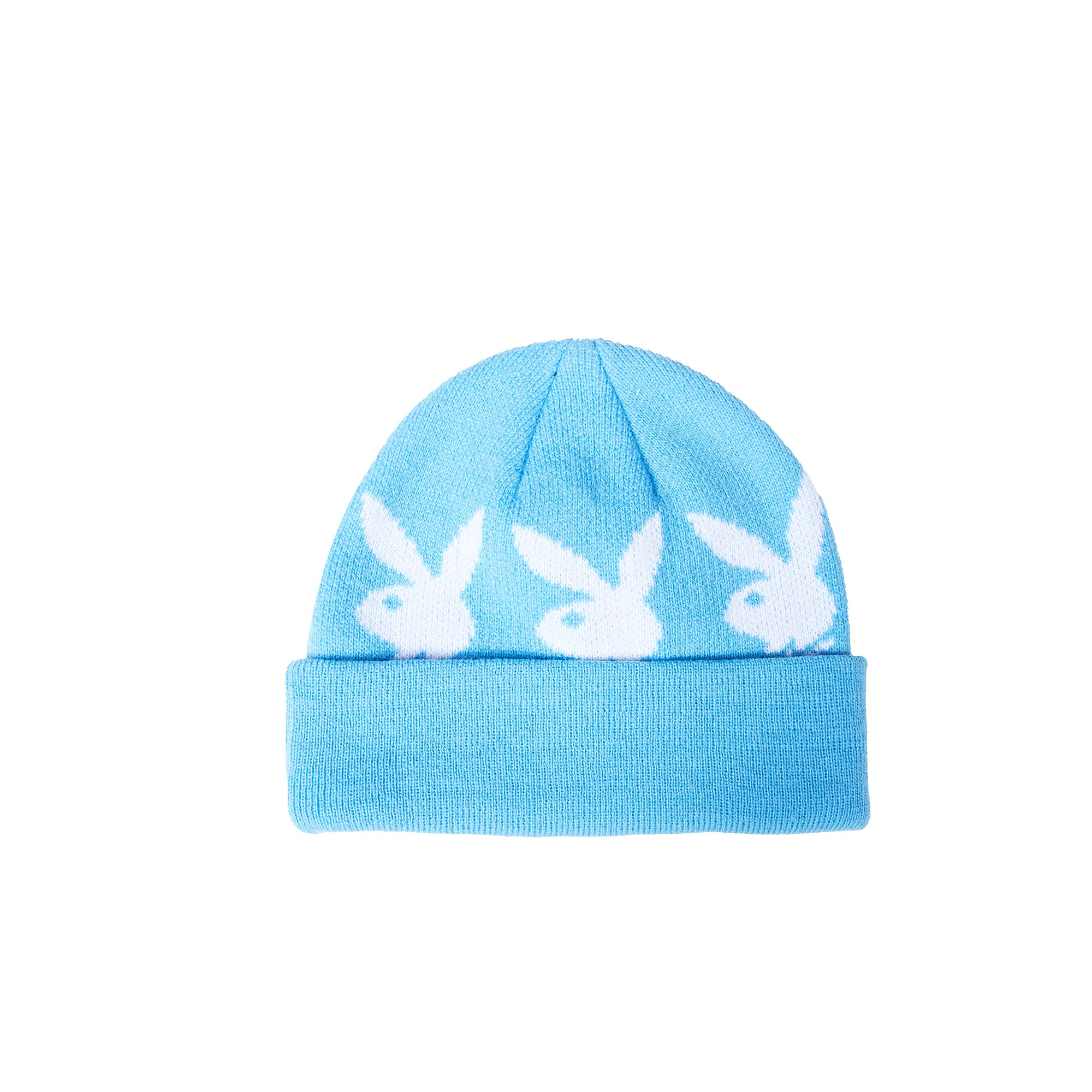 Pleasures x Playboy Mens Jaquard Beanie 'Light Blue' - Image 2