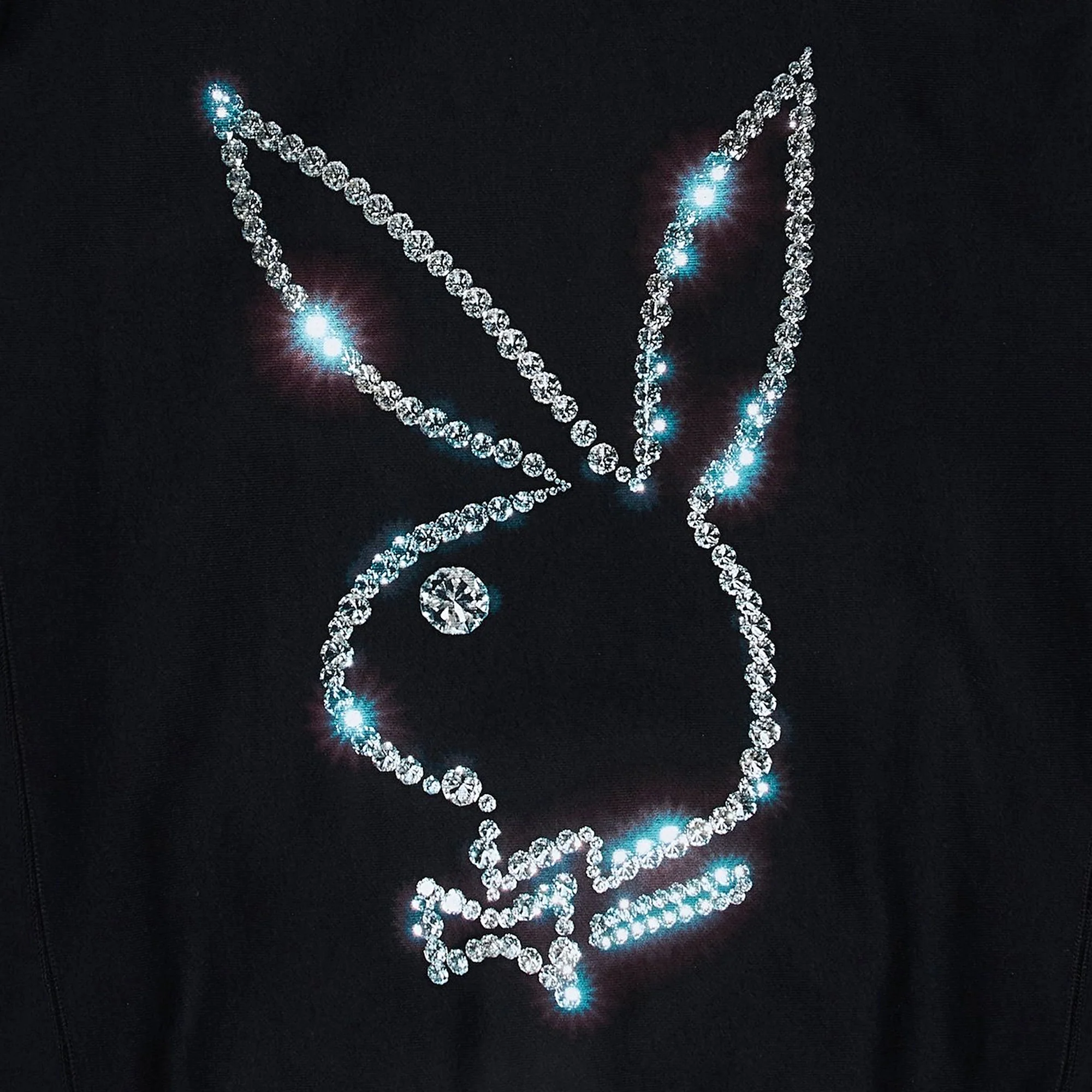 Pleasures x Playboy Mens Icy Hoody 'Black' - Image 4