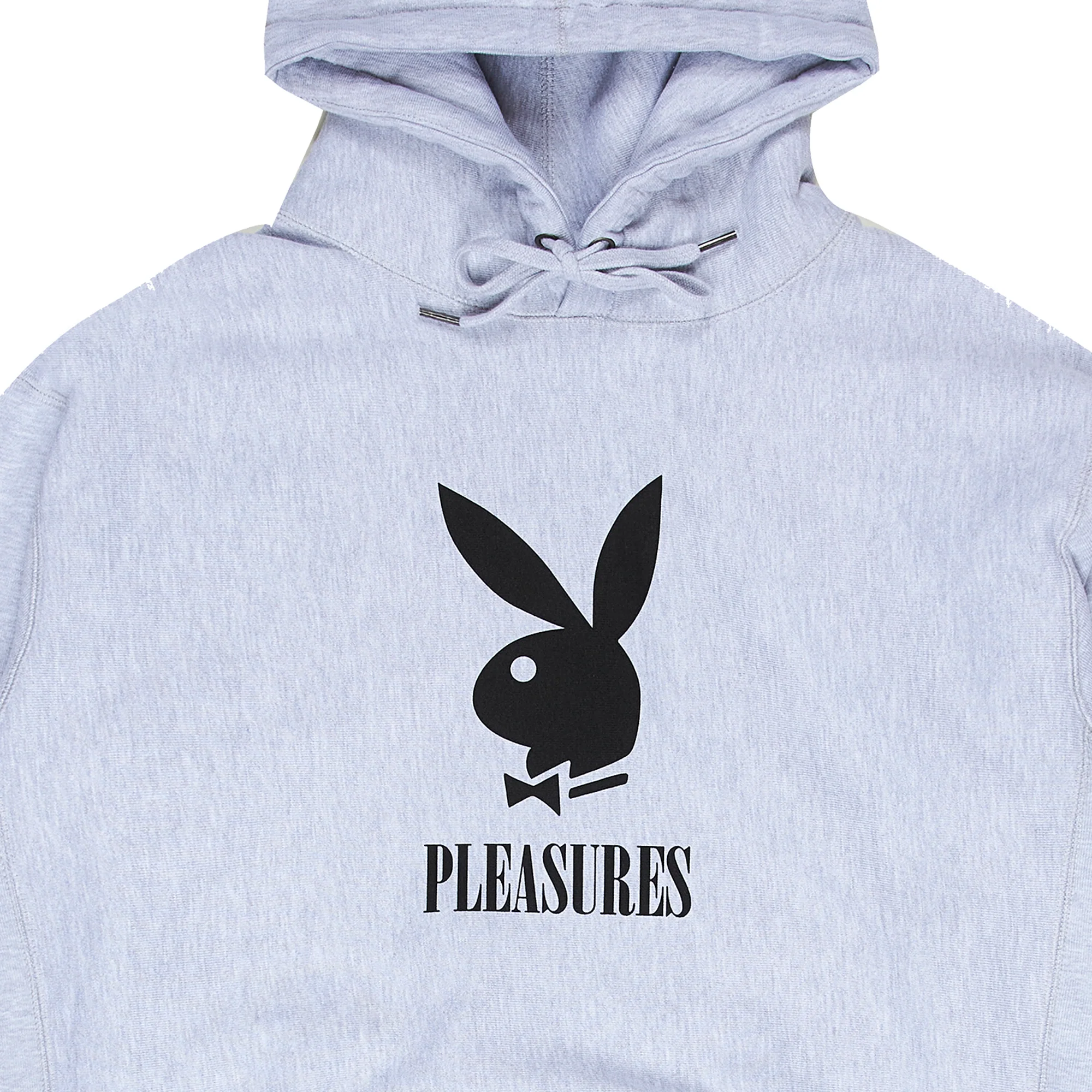 Pleasures x Playboy Mens Play Hoody 'Heather Grey' - Image 2