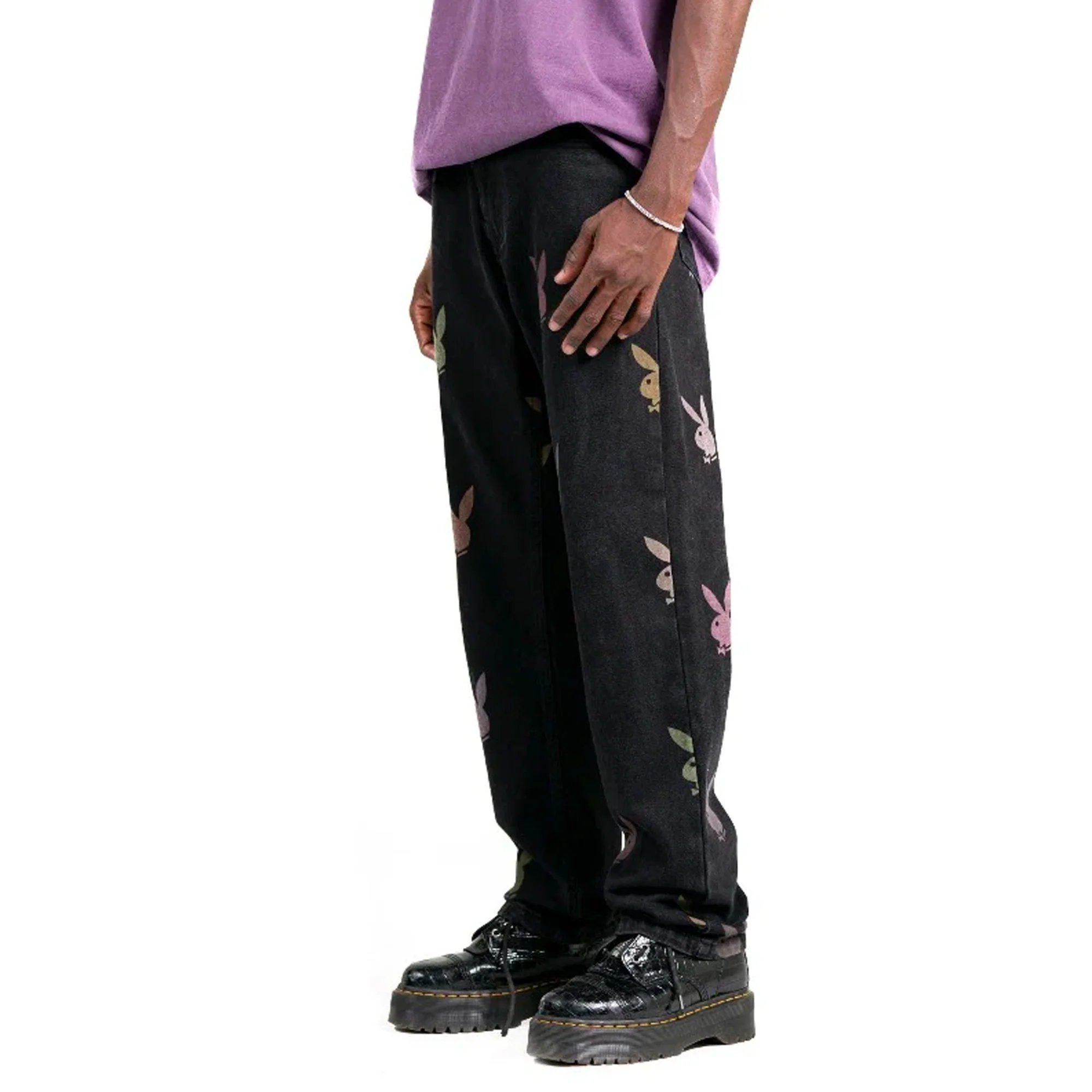 Pleasures x Playboy Mens Scatter Denim Jeans - Image 2