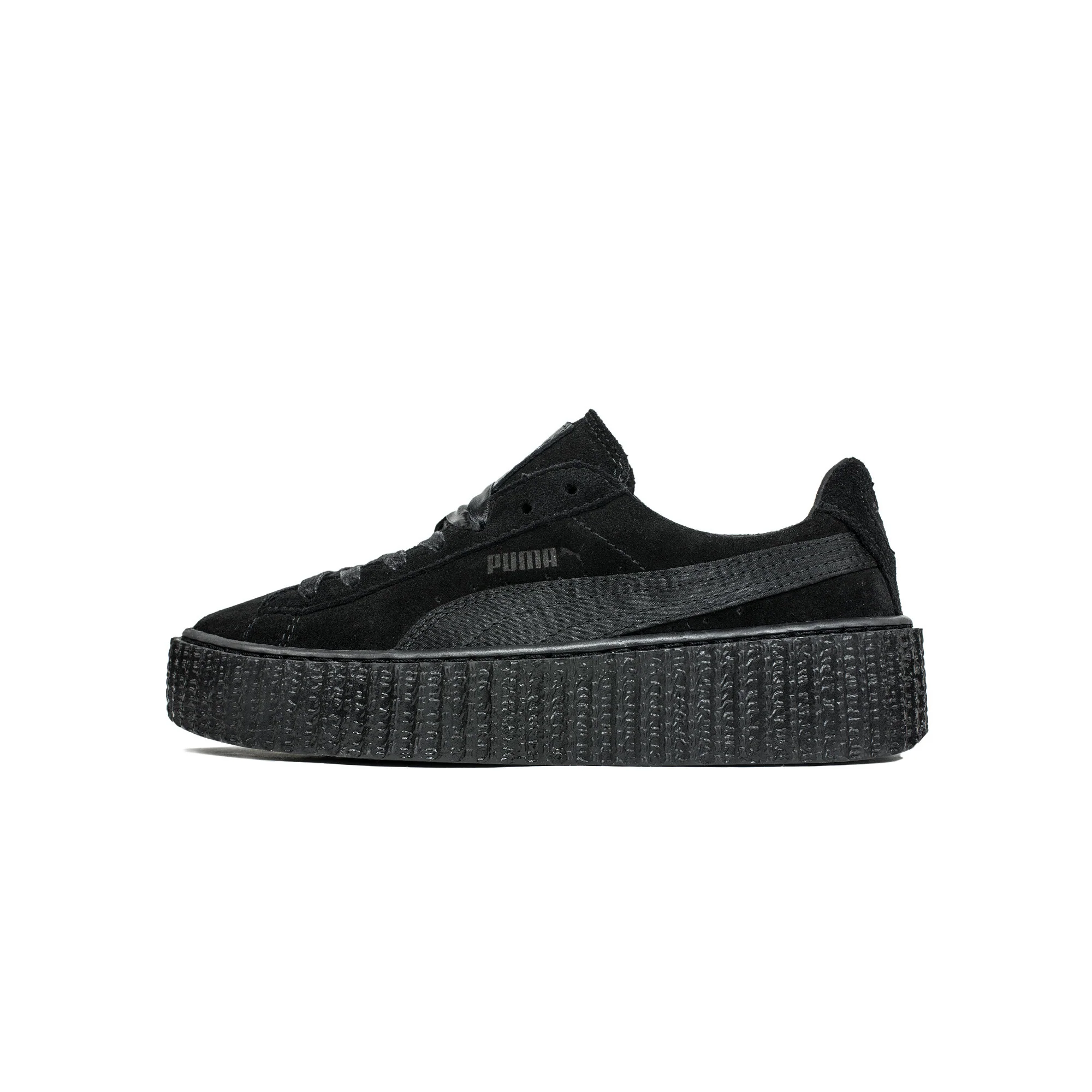 Puma by Rihanna Suede Creepers "FENTY" Satin - Black