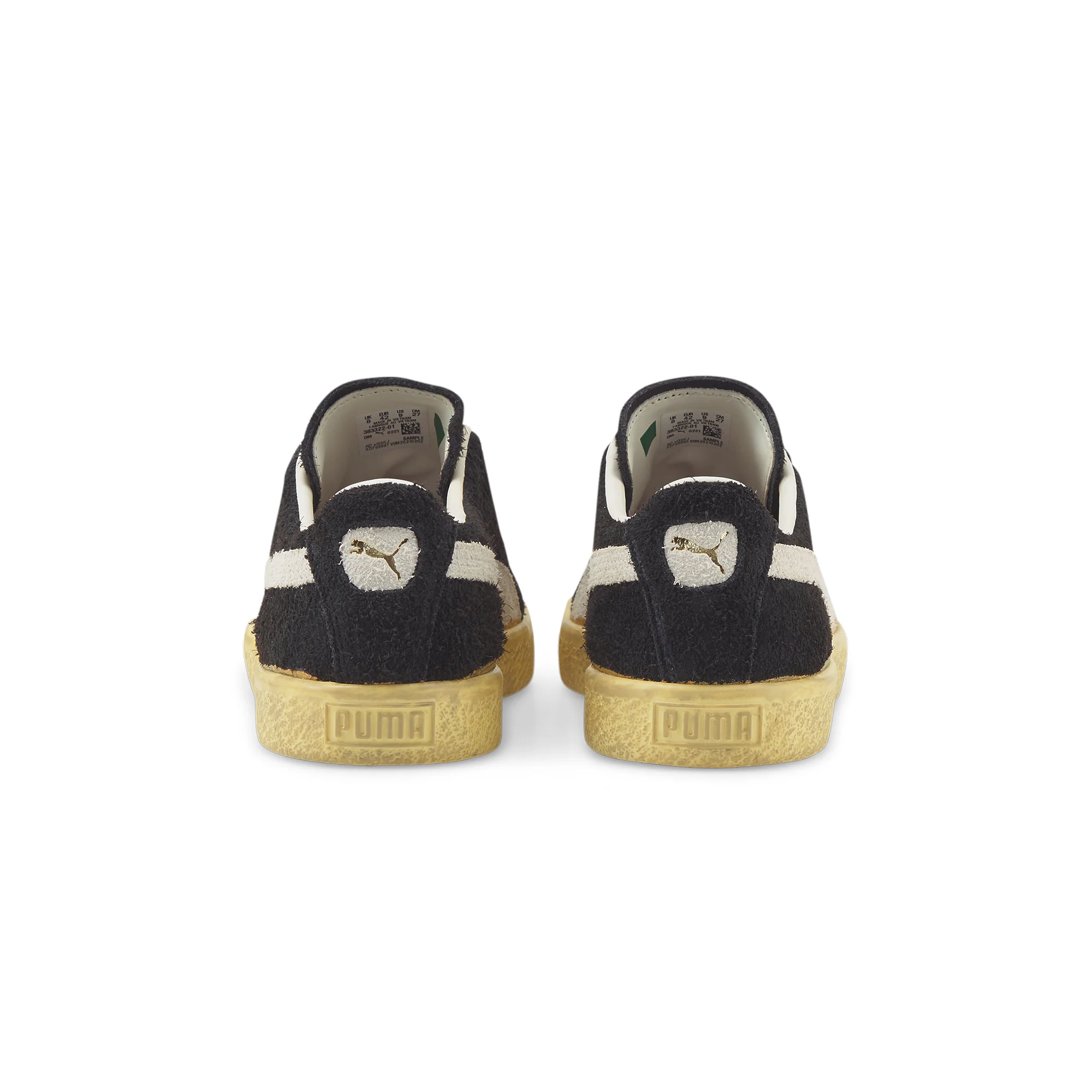 Puma Mens Suede VTG The NeverWorn 'Puma Black/Whisper White' - Image 3