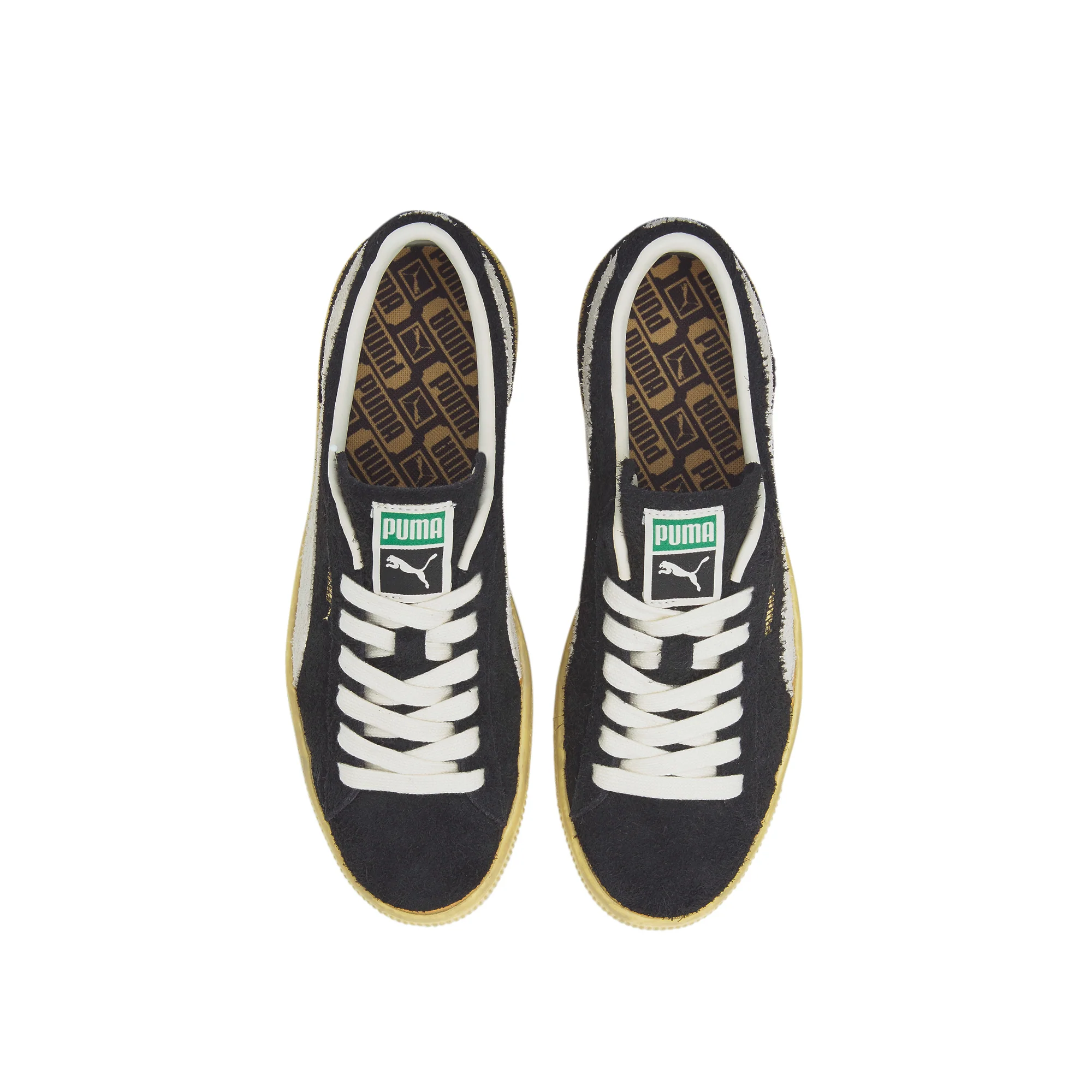 Puma Mens Suede VTG The NeverWorn 'Puma Black/Whisper White' - Image 4