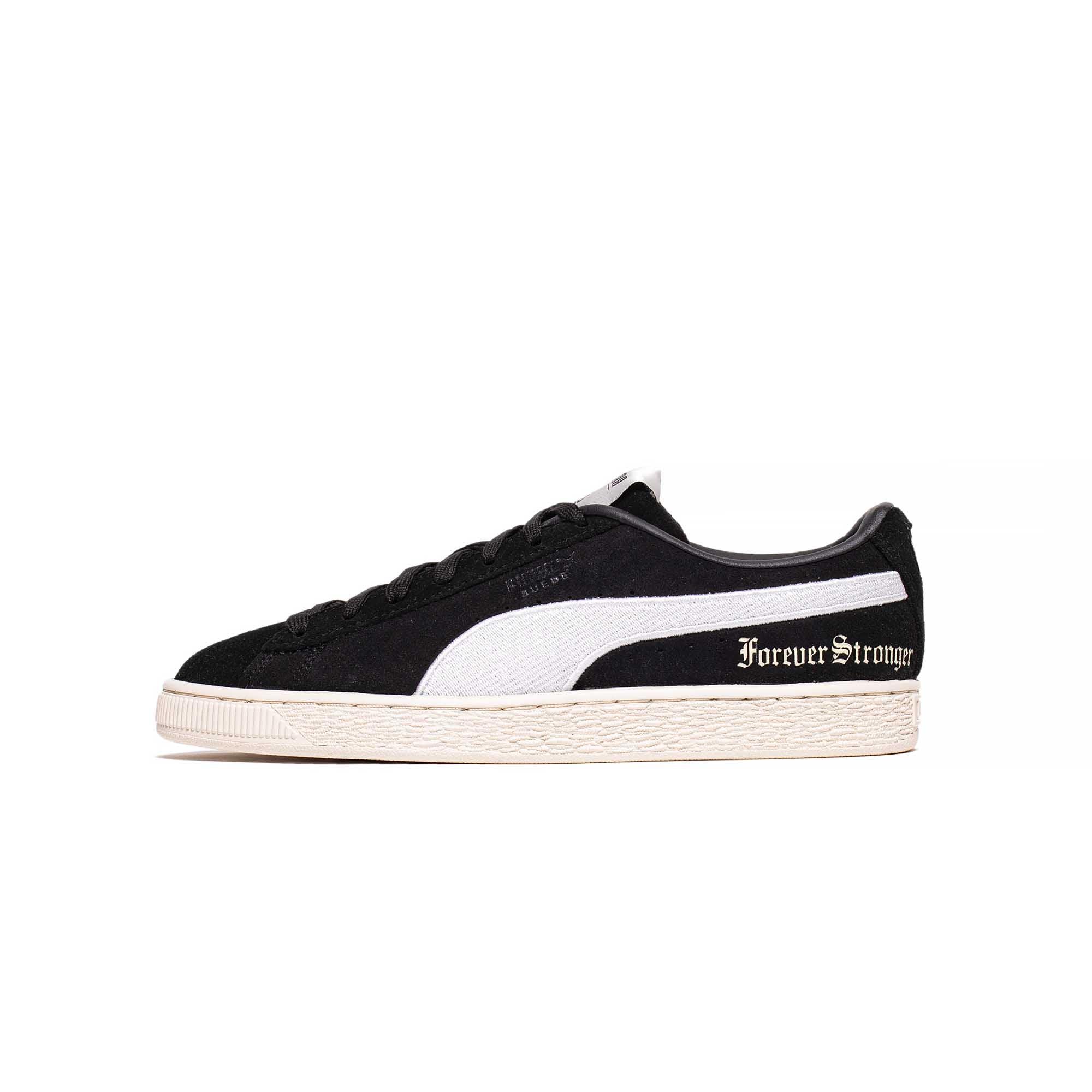 Puma Womens Suede Forever Stronger Shoes 'Puma Black/Whisper White'