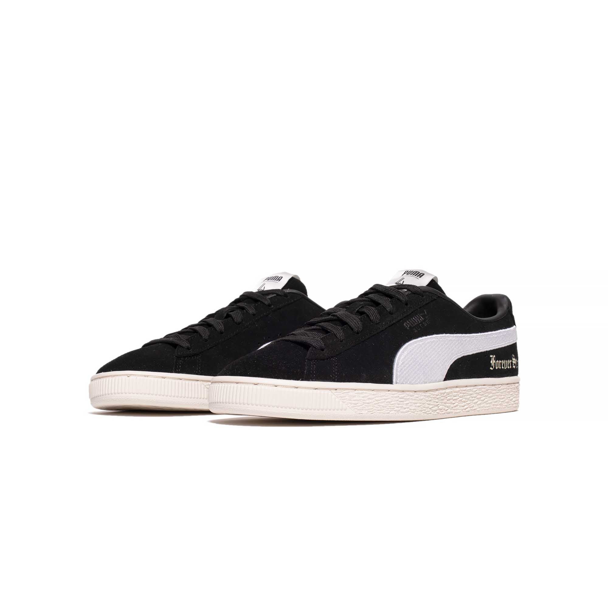 Puma Womens Suede Forever Stronger Shoes 'Puma Black/Whisper White' - Image 2