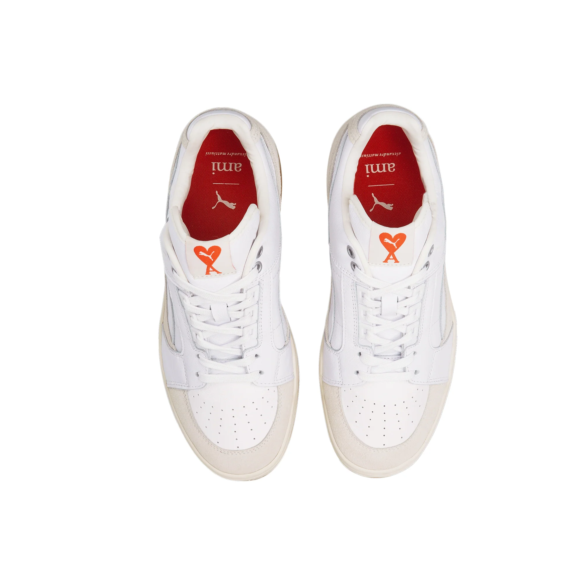 Puma Mens Slipstream Lo Ami Shoes 'Puma White/Pristine' - Image 4