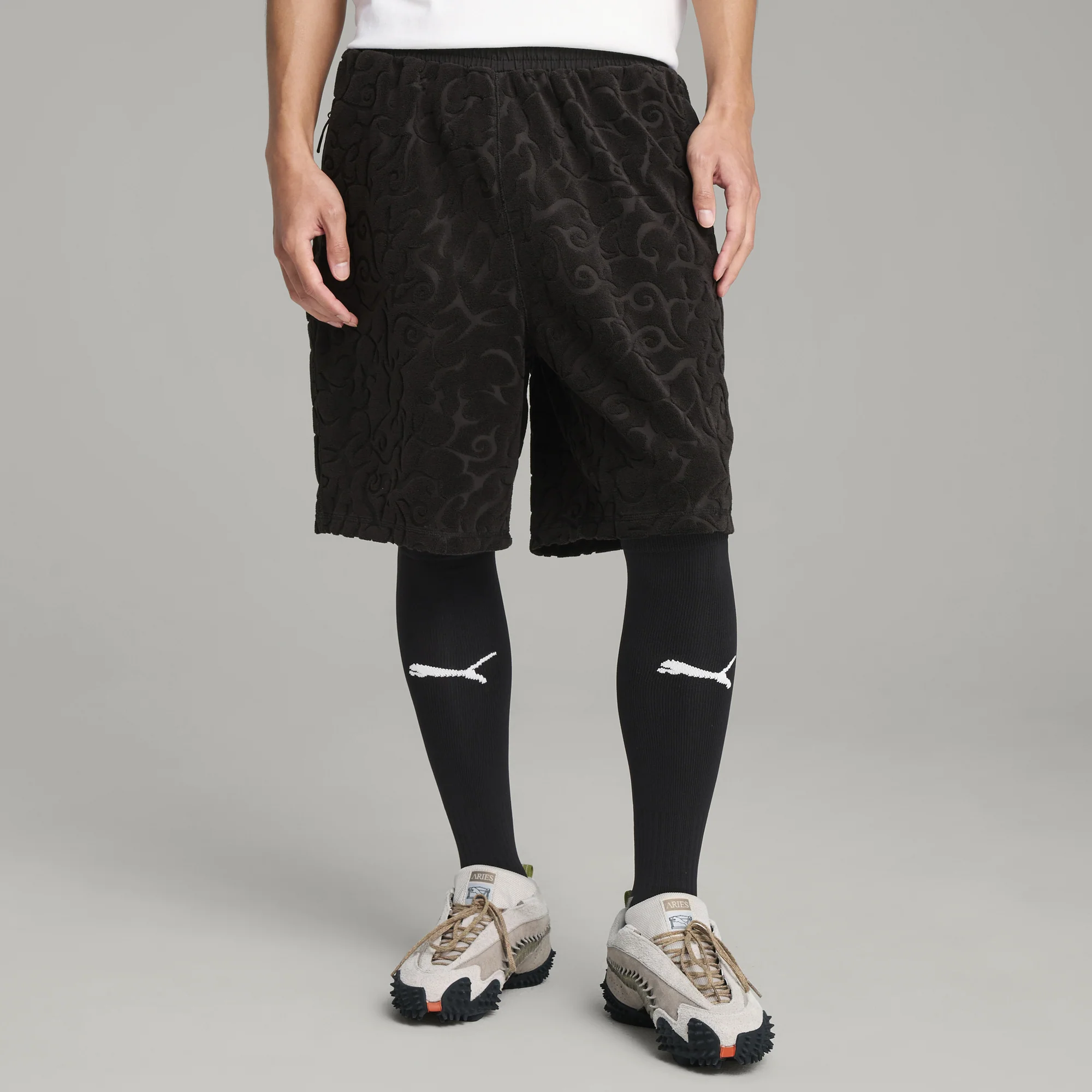 Puma x Aries Mens Toweling Shorts - Image 2