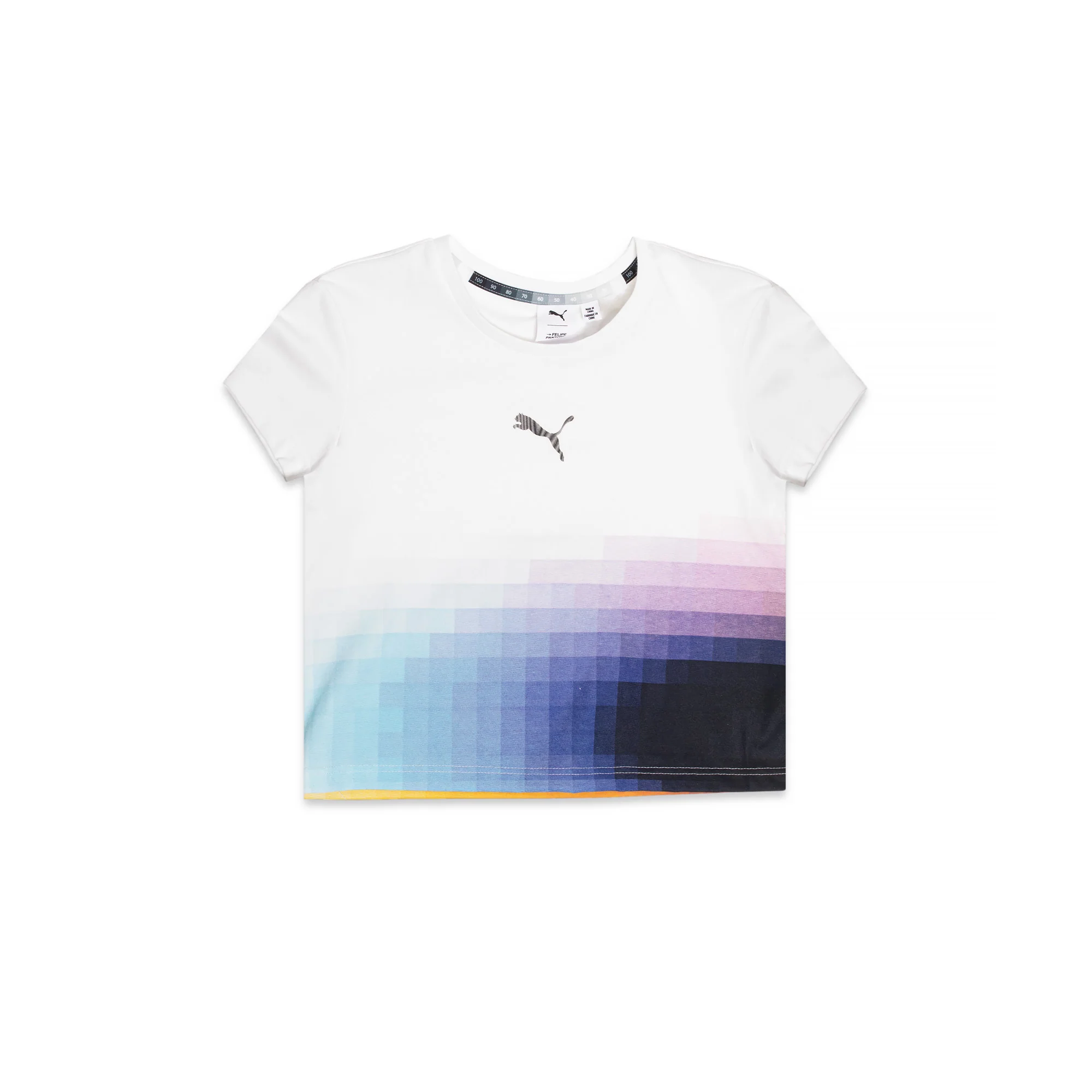 Puma x Felipe Pantone Womens Cropped Tee 'Puma White'