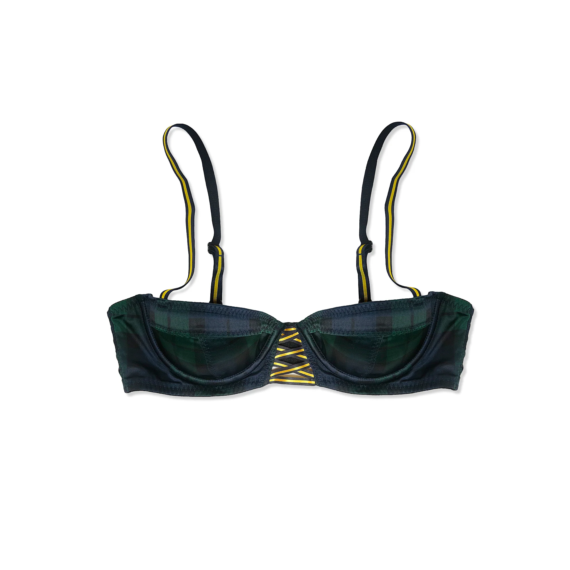 Puma x FENTY by Rihanna Women's Printed Bra - Blue Plaid