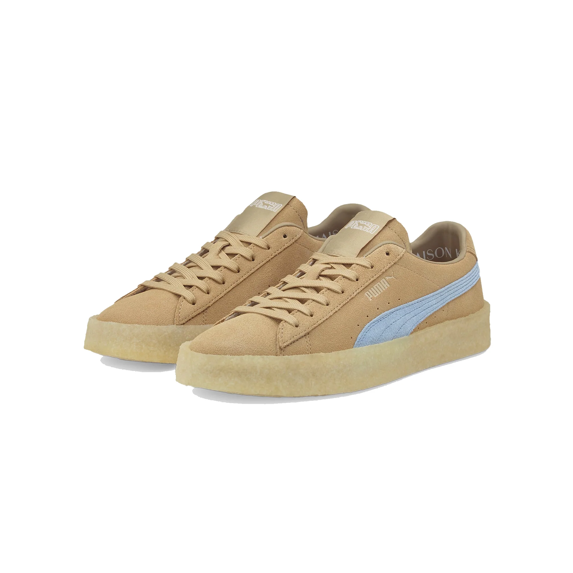 Puma Mens Suede Crepe Kitsune Shoes 'Traverine-Chambray Blue' - Image 2