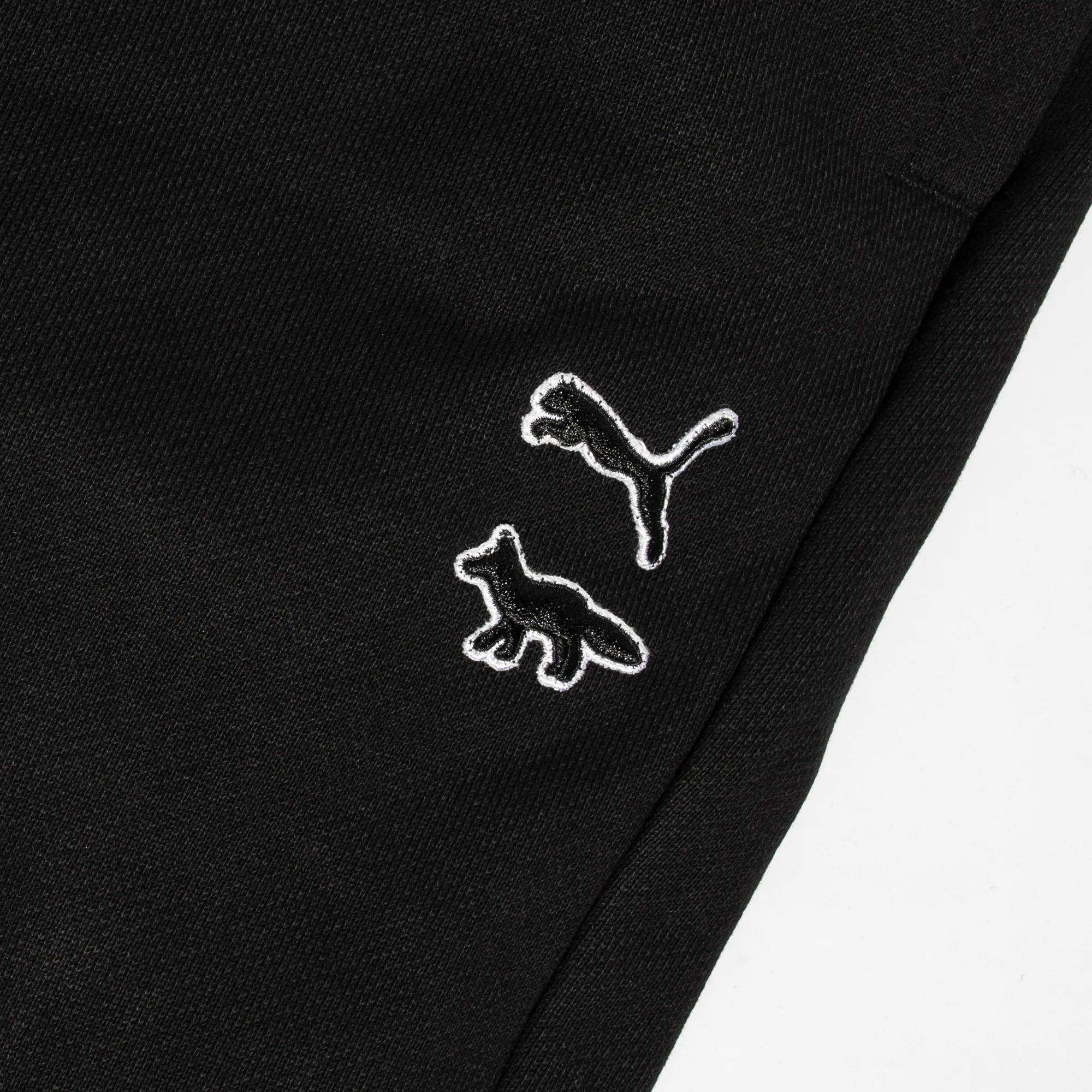 Puma x Maison Kitsune Sweatpants 'Puma Black' - Image 3