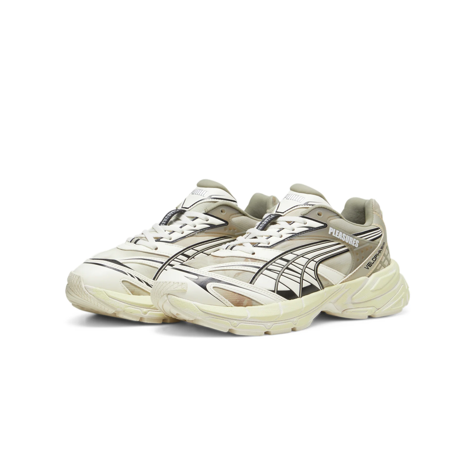 Puma x Pleasures Mens Velophasis Overdyed Shoes - Image 2