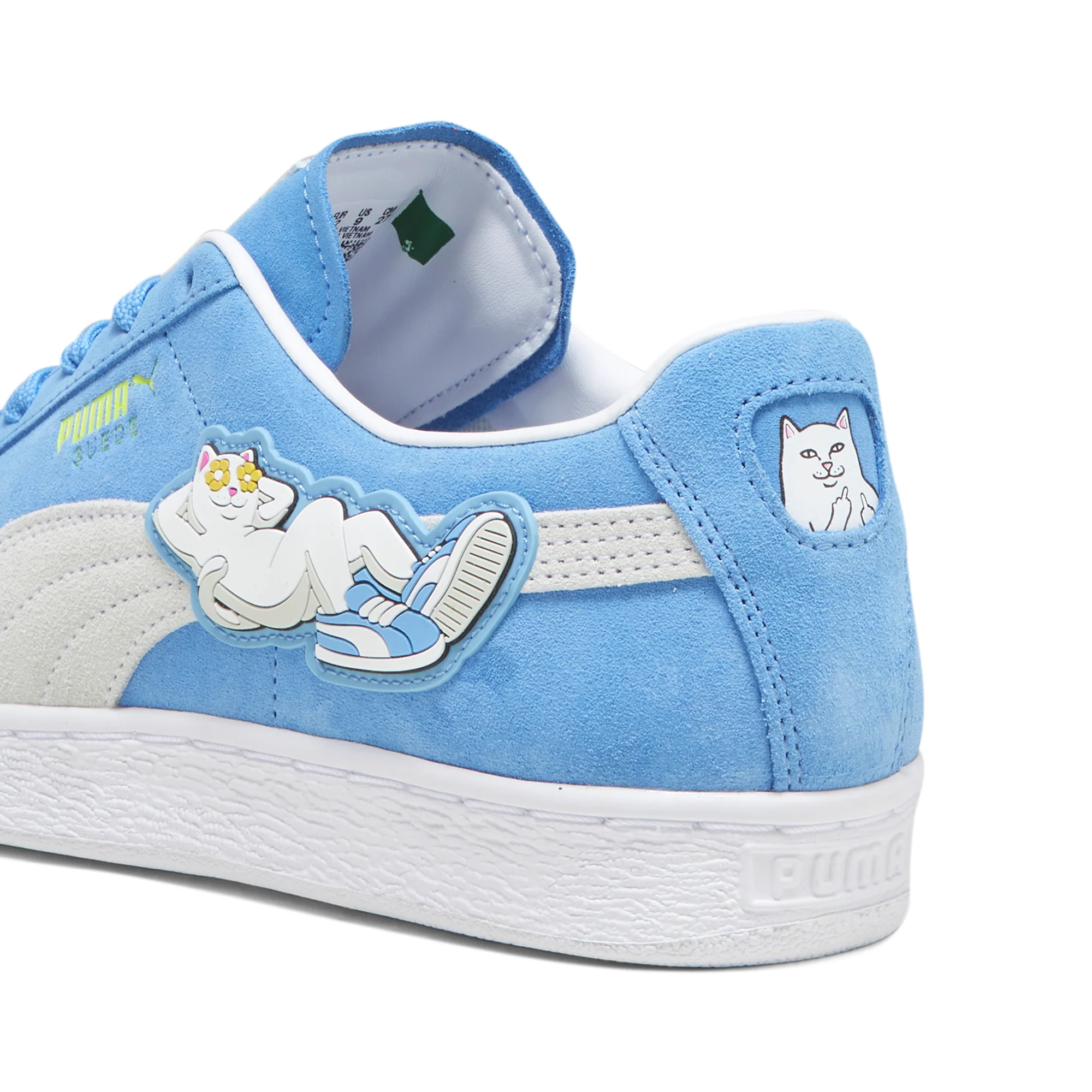 Puma x RIPNDIP Mens Suede Blue Shoes - Image 3
