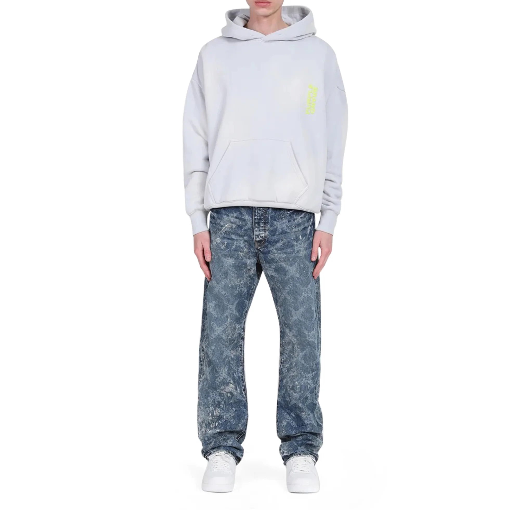Purple Brand Mens Heavy Dry Fleece Pullover Hoodie - Image 2
