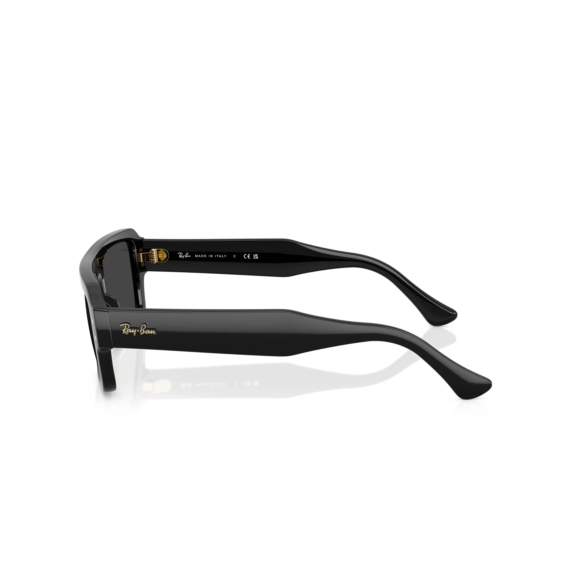 RAY-BAN Flacko Black W/ Polar Black Sunglasses - Image 3