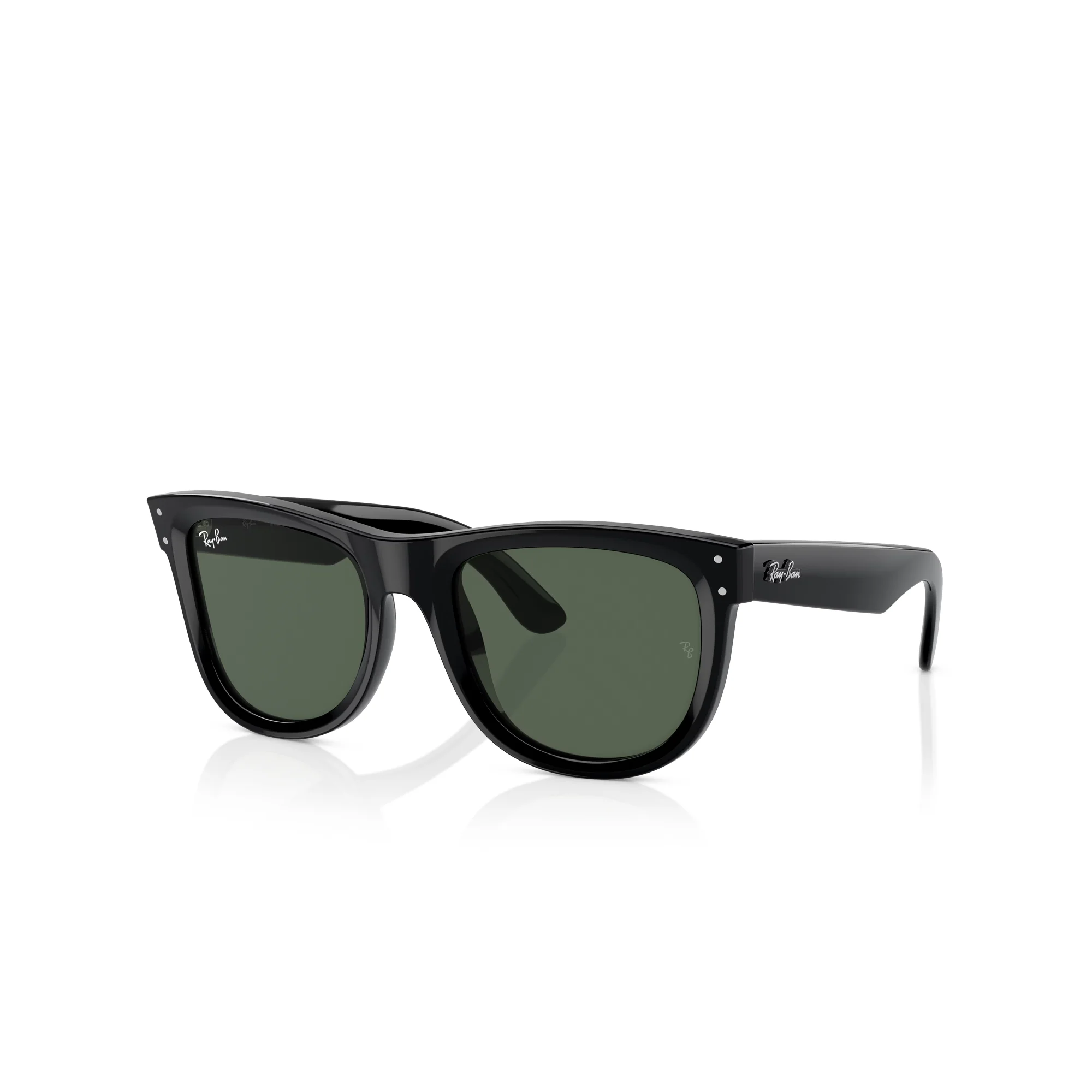 Ray-Ban Wayfarer Reverse Black W/ Dark Green Sunglasses - Image 2