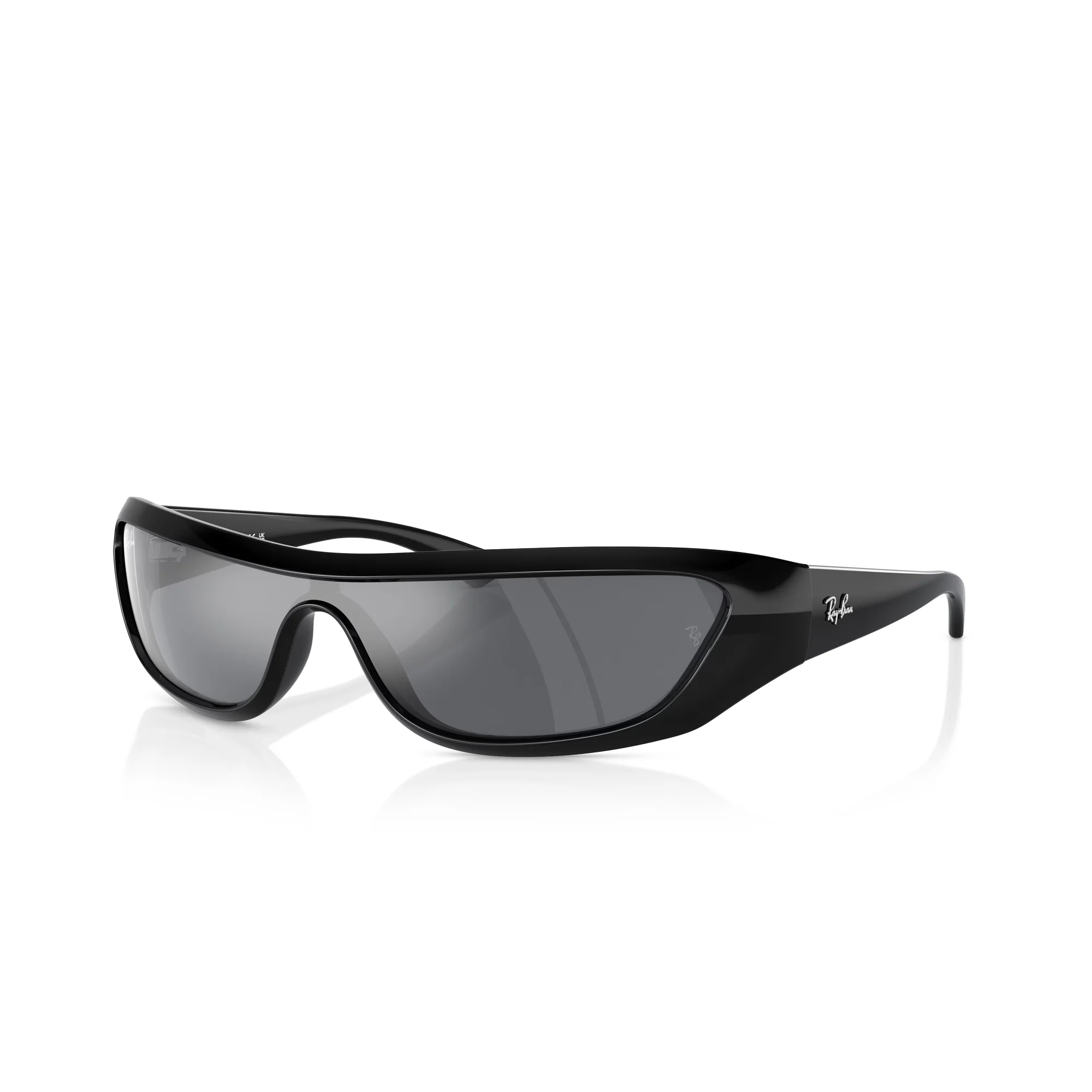 Ray-Ban Xan Black W/ Dark Grey Flash Silver Sunglasses - Image 2