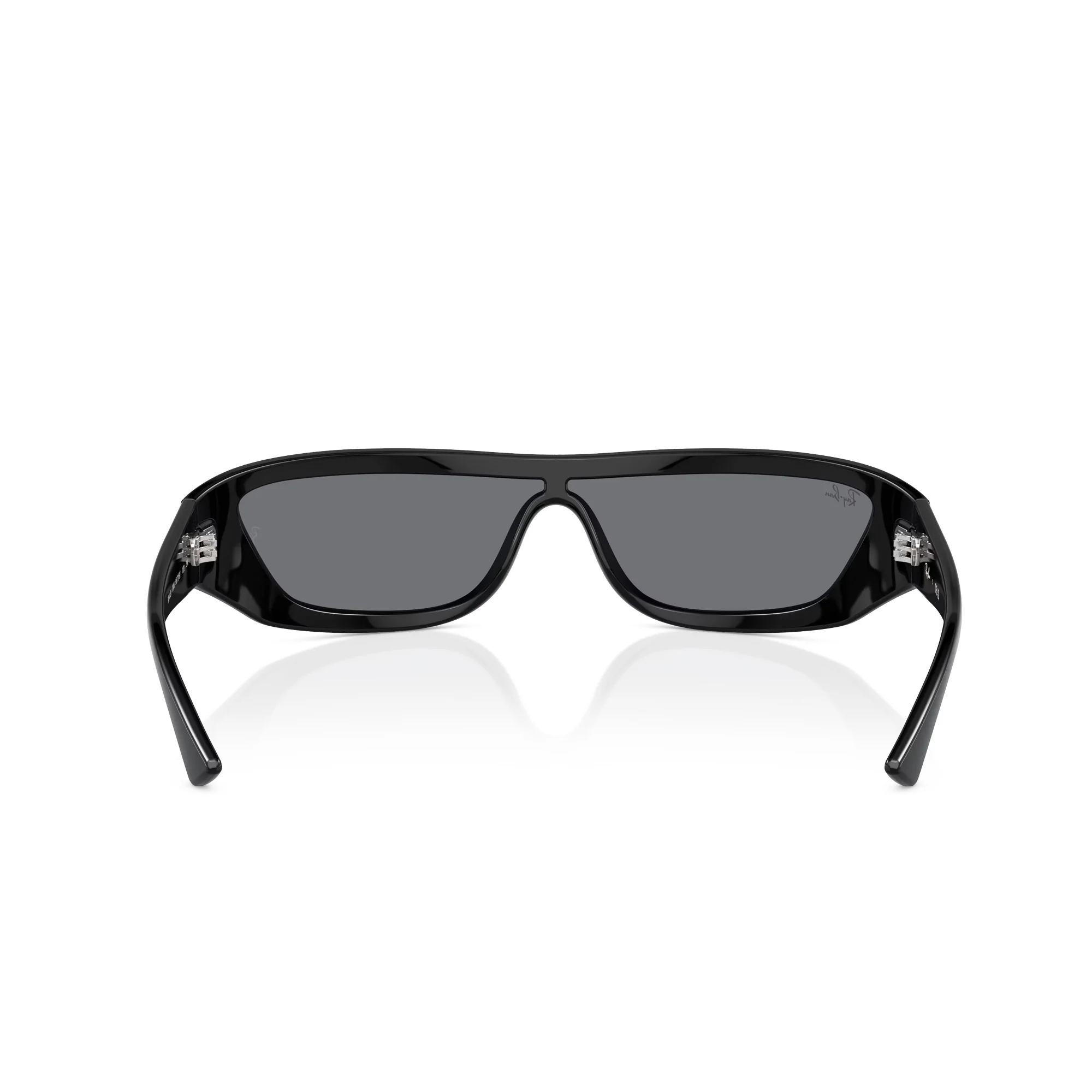 Ray-Ban Xan Black W/ Dark Grey Flash Silver Sunglasses - Image 4