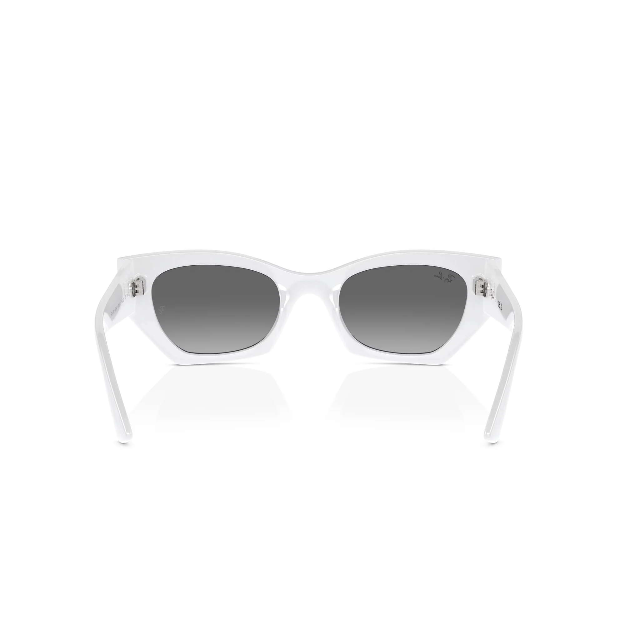 Ray-Ban Zena White Snow W/ Grey Gradient Sunglasses - Image 4