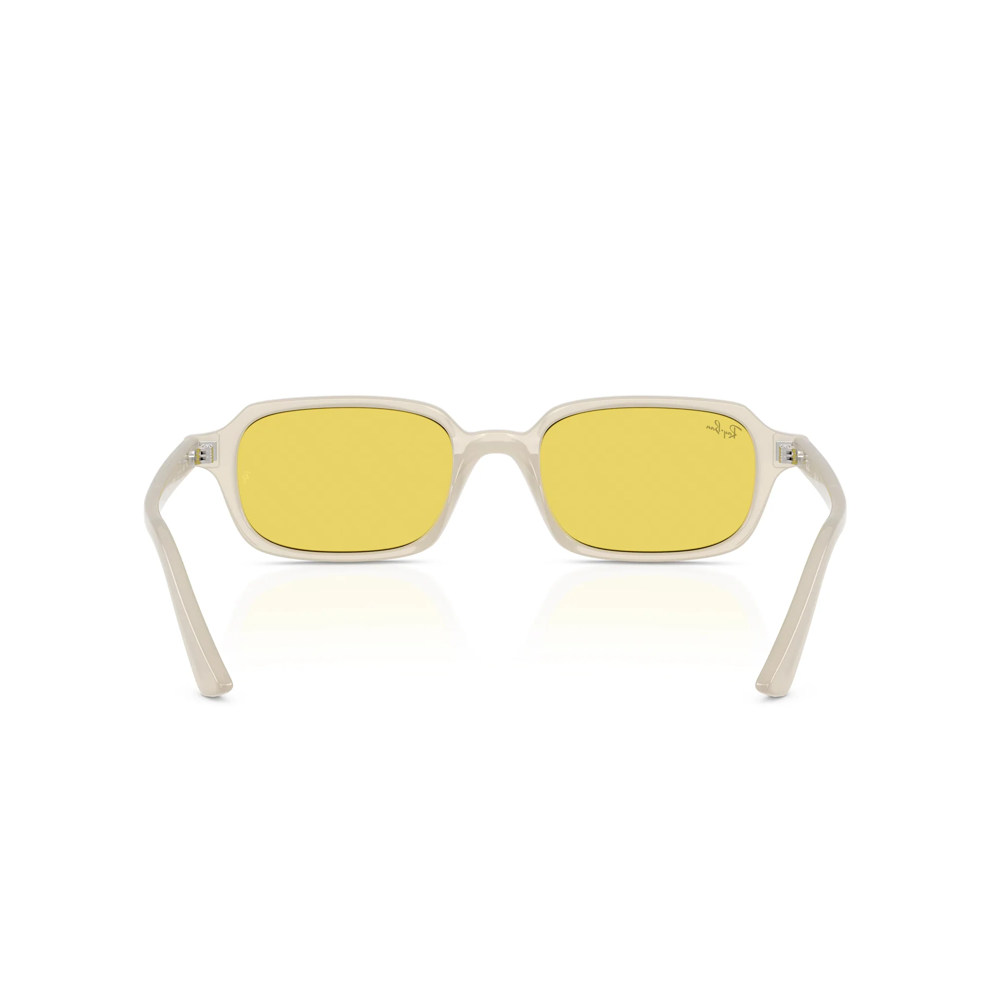 RAY-BAN Zuri Cloudy Warm White W Yellow Mirror Flash Gold Sunglasses - Image 4
