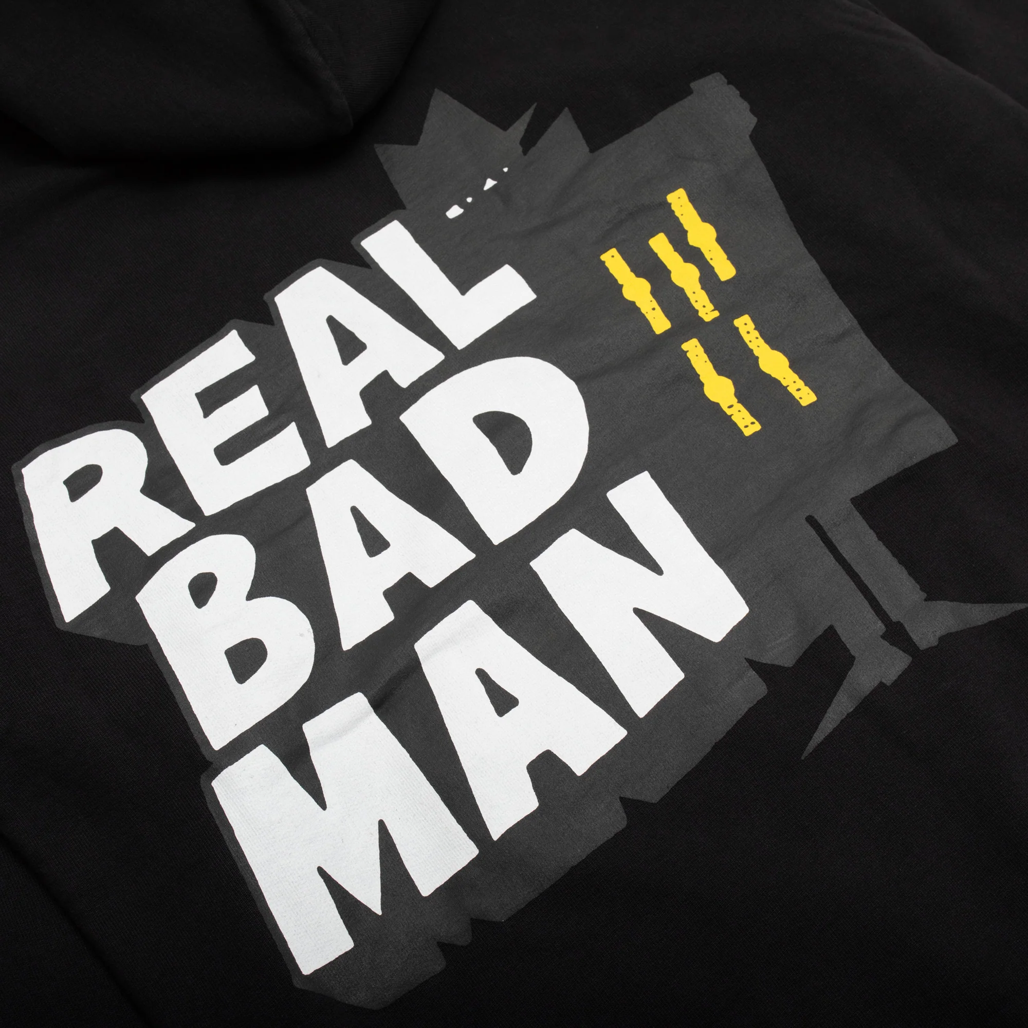 Real Bad Man Mens Classic Fleece Hoodie - Image 4
