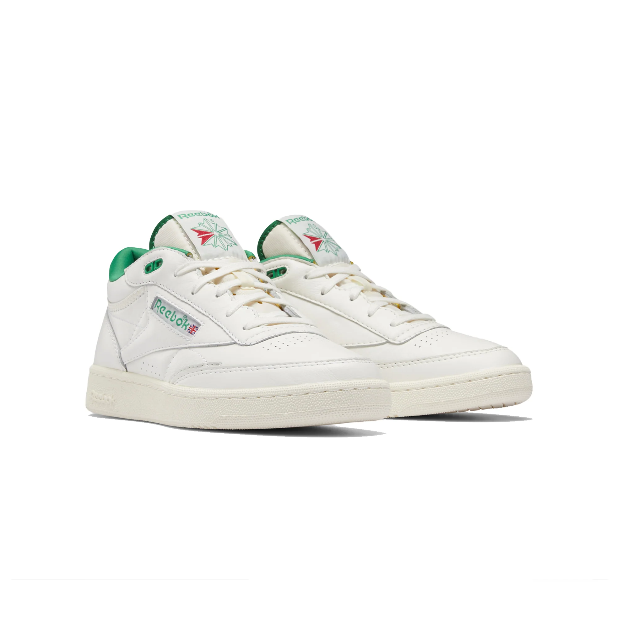 Reebok Mens Club C Mid II Vintage Shoes 'Chalk' - Image 2